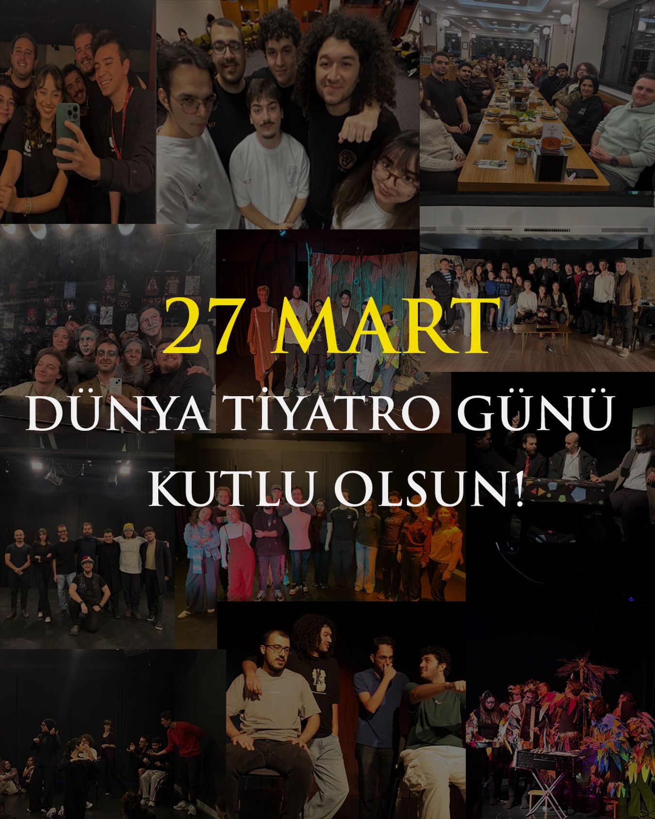 Özü Oda Tiyatro Kulübü olarak tiyatroya gönül vermiş herkesin dünya tiyatrolar gününü kutlarız. 🫶