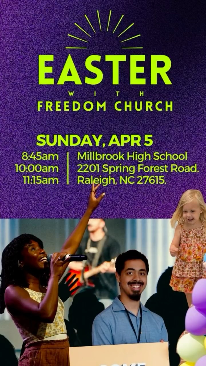He is Risen — and you’re invited! ✝️
Join us in celebrating the resurrection of our savior on April 5th!! And please… bring a friend❤️🔥
#church #raleigh #sundays #easter #jesus