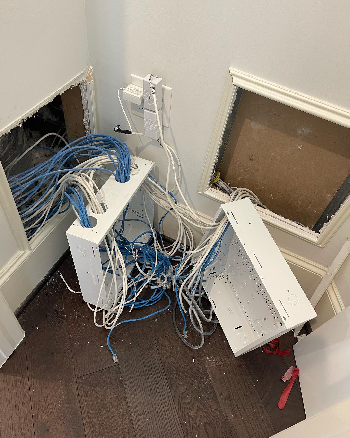 Home network closet cleanup