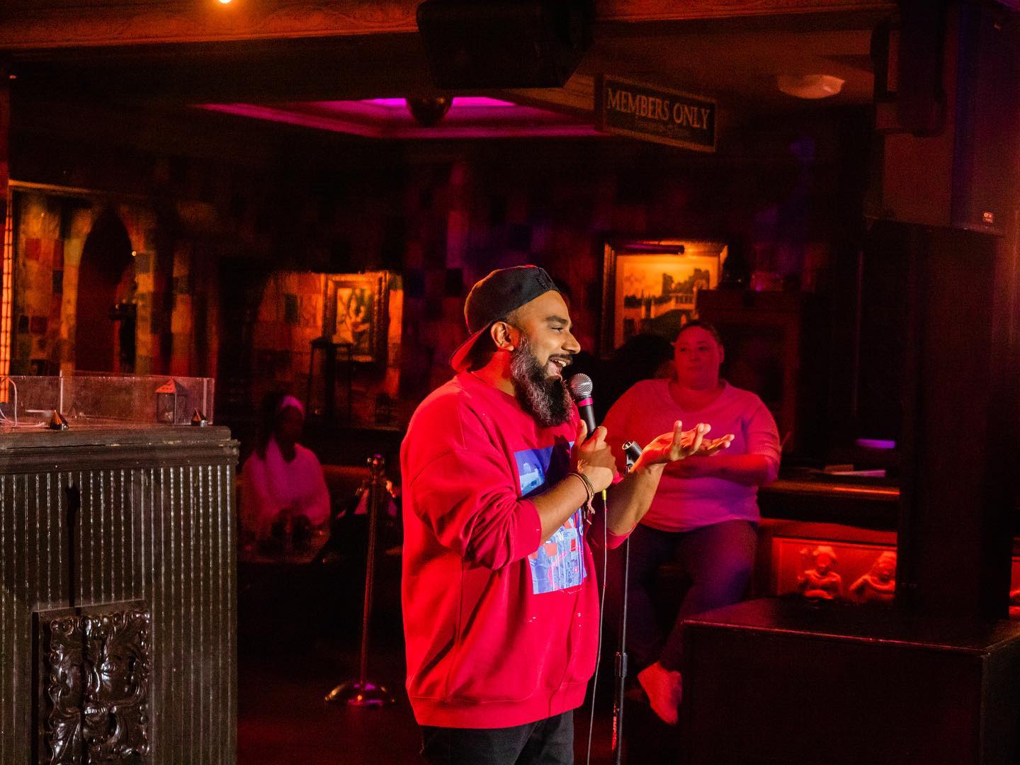 Comedian @srimixalot at #TheBPocShow
.
.
.
#Comedian #StandUp #StandUpComedy #StandUpShow #ComedyClub #Hilarious #Jokes #HouseOfBlues #Dallas