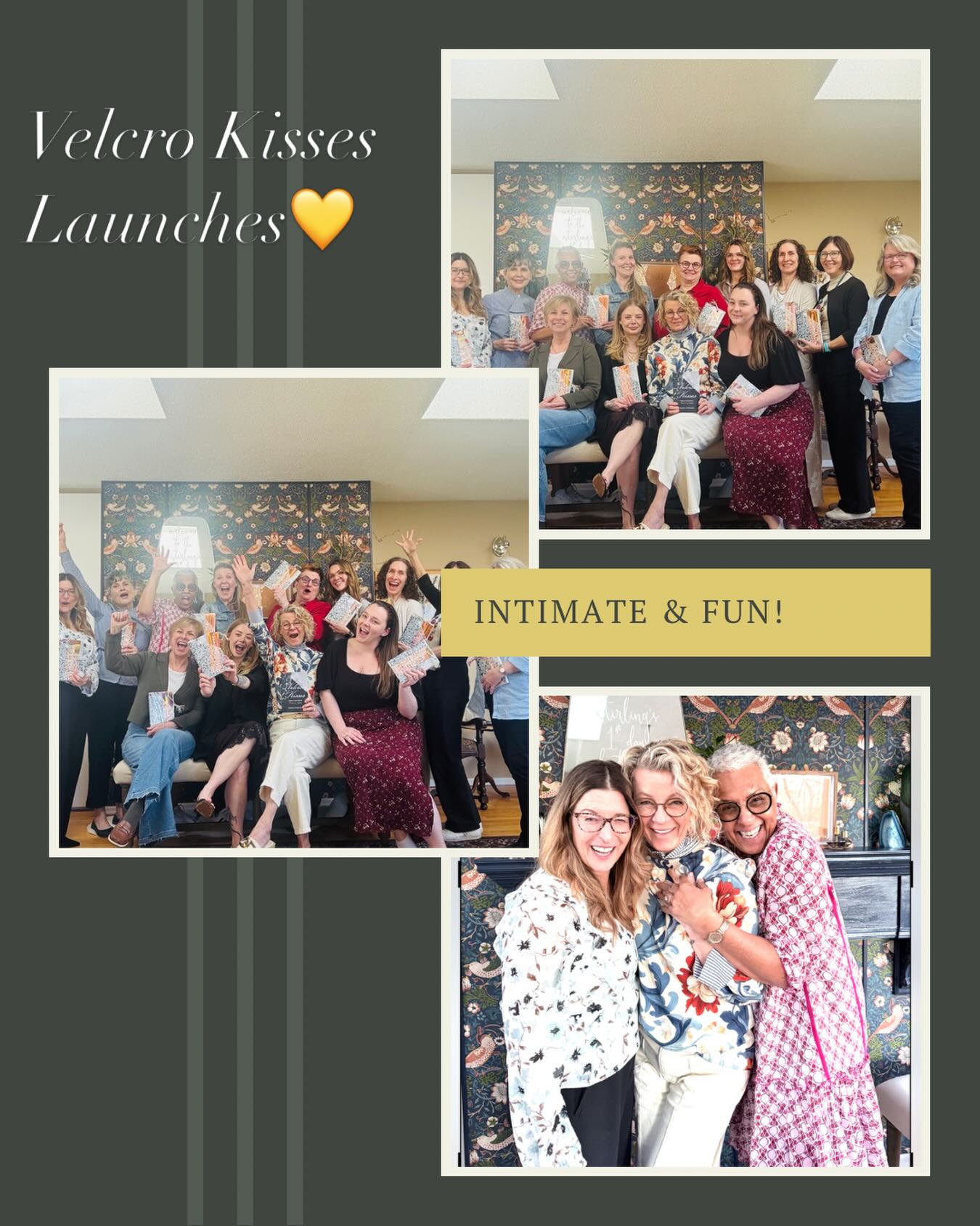 Whoohoo—my first book launch, and SO fun!
There are moments that matter—
this was one of them.
I didn’t know what to expect… but what I thought would be “just” a book launch
became a room full of incredible women, real connection, and inspiring conversation.
Thank you for showing up, bringing your joy, and celebrating this with me.
Velcro Kisses carries my story—
and something bigger: healing, truth, and reclaiming what was always ours.
Here’s to telling the truth—
and not holding it alone.