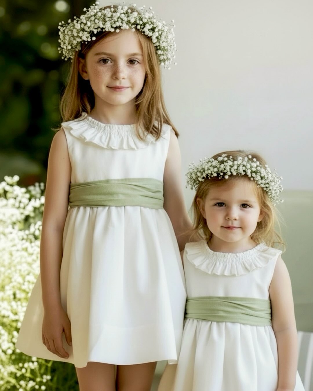 Hola! ¿Os damos alguna idea para vestir a los niños en las bodas de este verano? Hoy os proponemos el modelo Lucía, que es de lino crudo y el color del fajín lo podéis elegir entre un montón de telas y combinar a los niños del mismo tono. 🍀🌱🌿