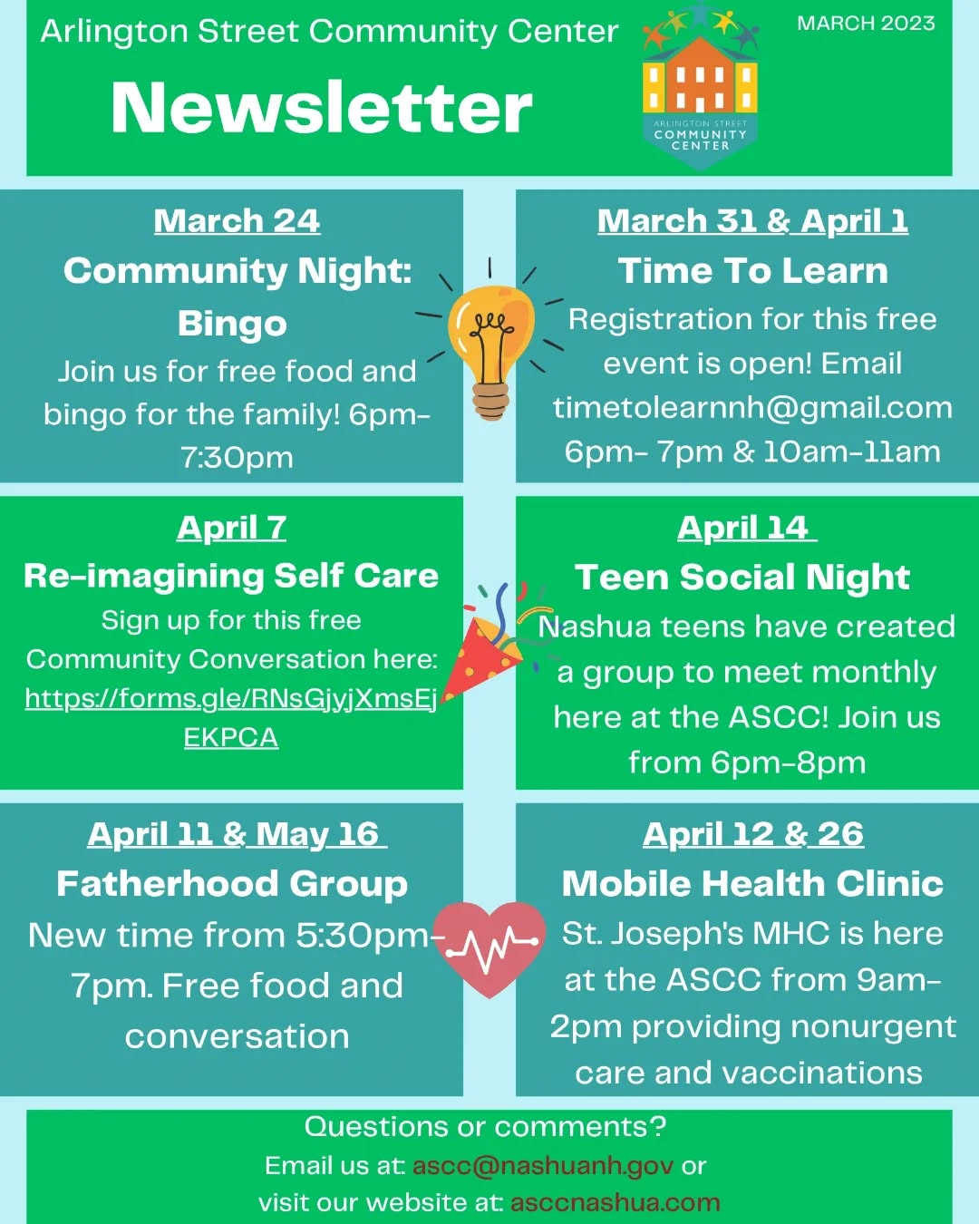 Spring 2023, here we come! Be sure to check out the calendar on our website for the most up to date information ๐ค