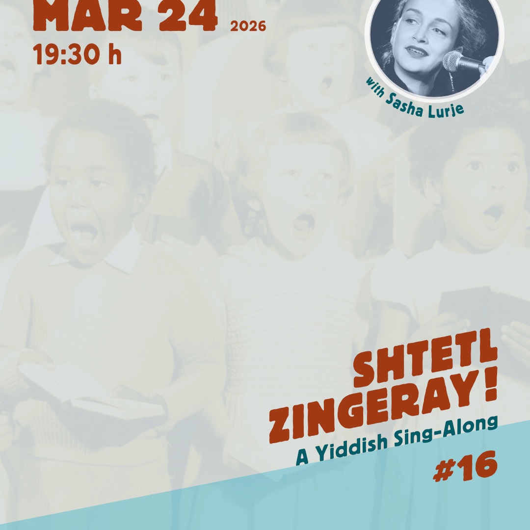 This Week in Shtetl!
So much is happening and you don't want to miss any of it!
Tuesday March 24 | 19:30 | Saligari Bar
Zingeray is back! Come sing together in a warm, welcoming space — no experience needed, just your voice and your joy.
Friday March 27 | 19:30 | Interkulturelles Zentrum Neukölln (Nansenstr. 12)
Melting Pot Dinner #2! Come eat, gather, and be moved by something special: poet Katya Kuznetsova brings her new Yiddish poetry and visual artist Arndt Beck brings his art. An evening of food, community, and creation.
Sunday March 29 | 14:00 | Oblomov Kreuzköllln
Learn klezmer by ear with the one and only Lisa Gutkin — fiddler of the legendary Klezmatics! Whether you're a beginner or a seasoned player, this is a rare chance to learn from one of the greats. Don't sleep on it!
---
Coming Up Next Week — Third Seder | April 5 | 16:00 | Saligari Bar
Join Shtetl Berlin for our Third Seder — a communal evening in the spirit of the secular Yiddish tradition. Rooted in the Jewish Labor Bund of Eastern Europe, the dritter seder reclaims Passover for earthly liberation and solidarity. We gather not for prayer, but for song, story, and community — weaving together the dritter seder tradition with a collective zingeray. Four cups of wine welcome. No experience necessary. Just bring your voice.
---
See you out there!
#YiddishBerlin #ShtetlBerlin #KlezmerBerlin #JewishCulture #Neukölln
