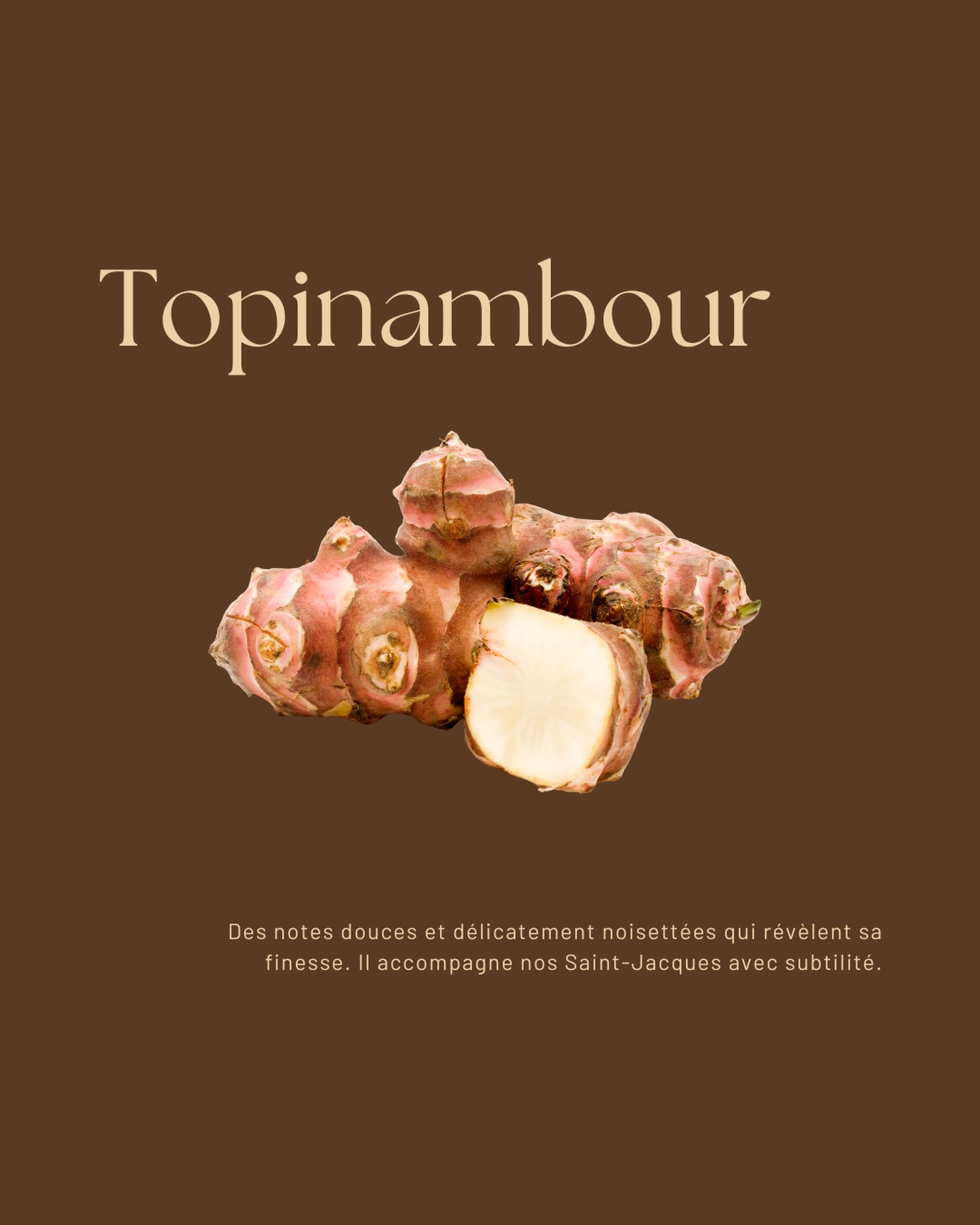 Le topinambour, délicat et subtilement parfumé, accompagne notre entrée aux Saint-Jacques avec finesse 🐚
‣ Réservez votre table sur www.larazur.fr