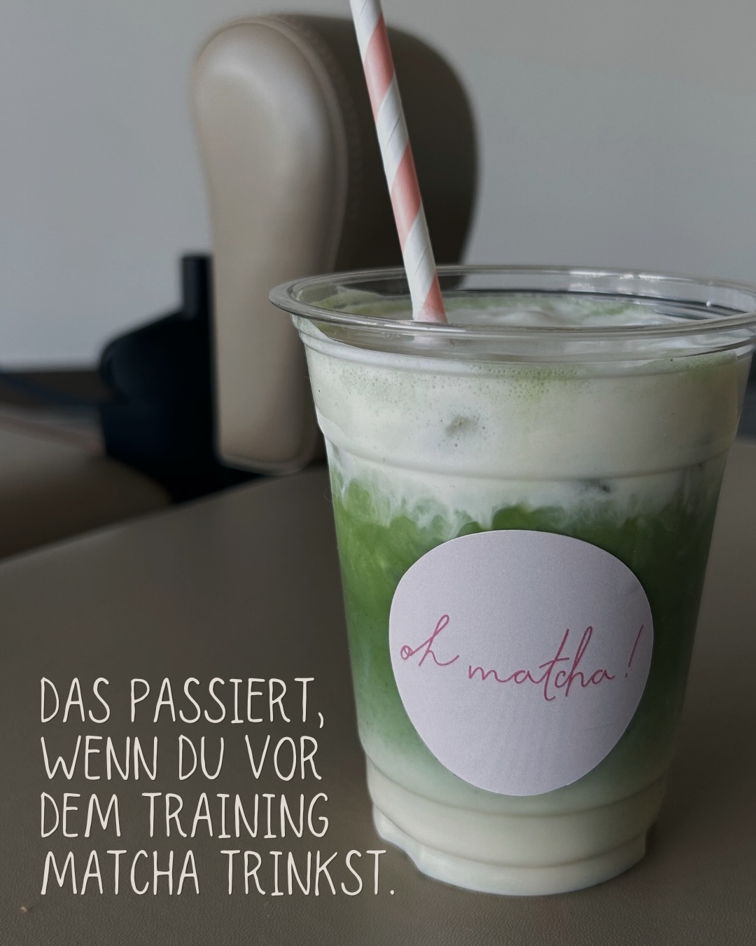 Wenn es nach mir gehen würde, sollte es Matcha nicht nur im Pilates-Studio geben, sondern auch im Gym 😇 Die Benefits von Matcha sprechen für sich 💚