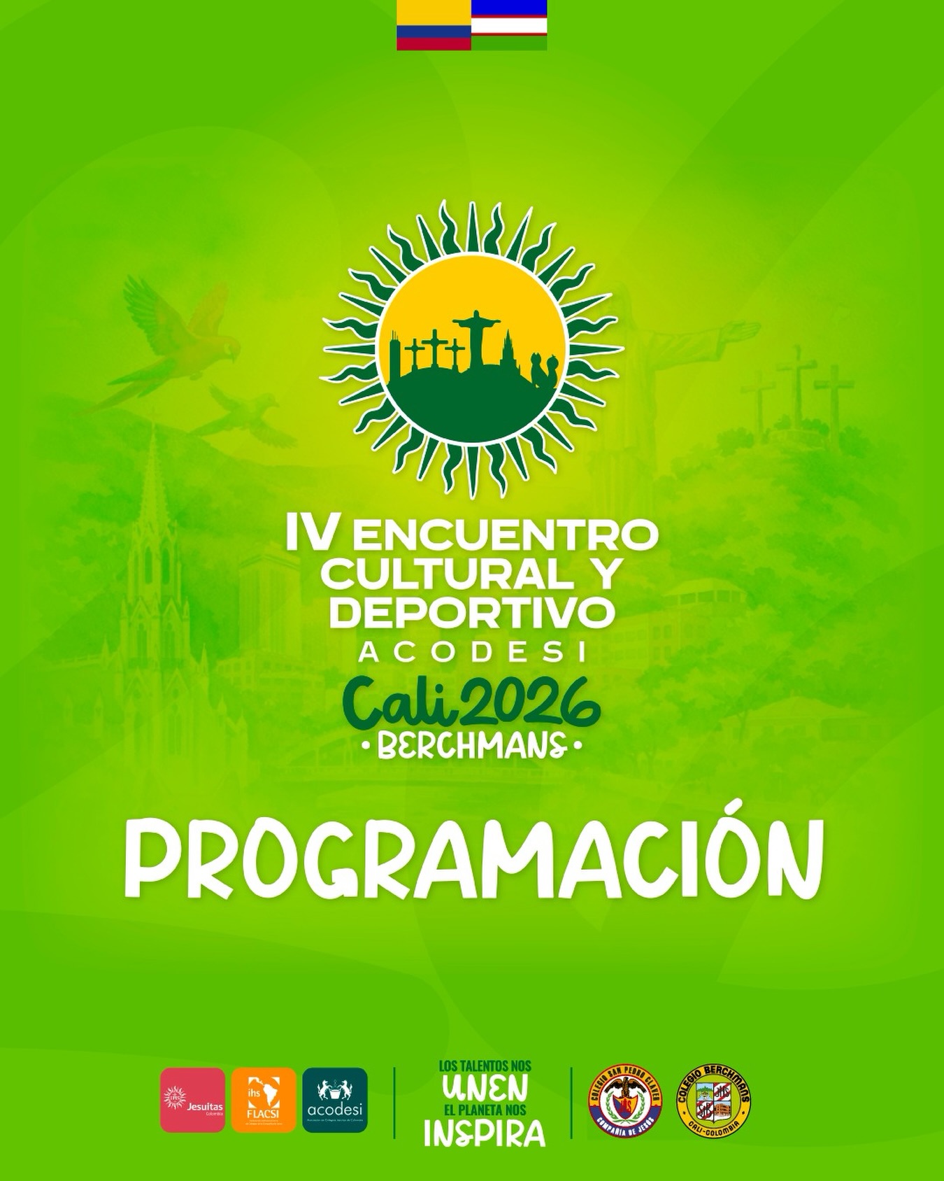 Cali nos espera con lo mejor del arte, el deporte y la unión 💛
Del 20 al 22 de marzo viviremos el Encuentro Cultural y Deportivo -Acodesi. 🎭💃🏻⛹️⚽️
📆Conoce toda la programación en nuestra bio 👆🏼