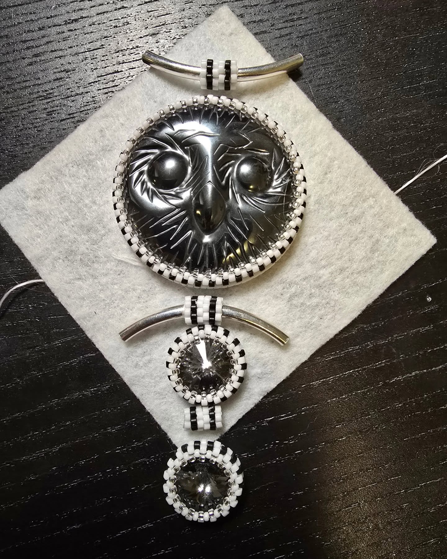 Again, the process. 😊
This time, it is pendant. If you like it you can book it in advance. Let me know.
#process #pendant #handmadependant #customjewelry #forsale #canada #ottawa #smallbusiness #suppotsmallbusiness #handmadejewelry