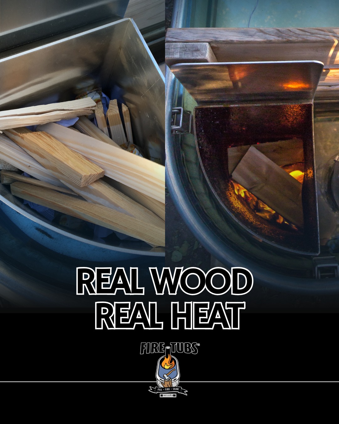 Real Wood. Real Heat.
There’s nothing like the crackle of a real fire and the warmth that brings everyone closer. At Fire Tubs, we believe in keeping it authentic, no shortcuts, just genuine wood fired heat that creates unforgettable moments.
From the first spark to the last glowing ember, experience the kind of warmth that feels natural, nostalgic, and powerful.
Real Wood. Real Heat. Real connection.
#FireTubs #WoodFired #RealHeat #OutdoorLiving #BackyardVibes #AuthenticExperience #FireSideMoments