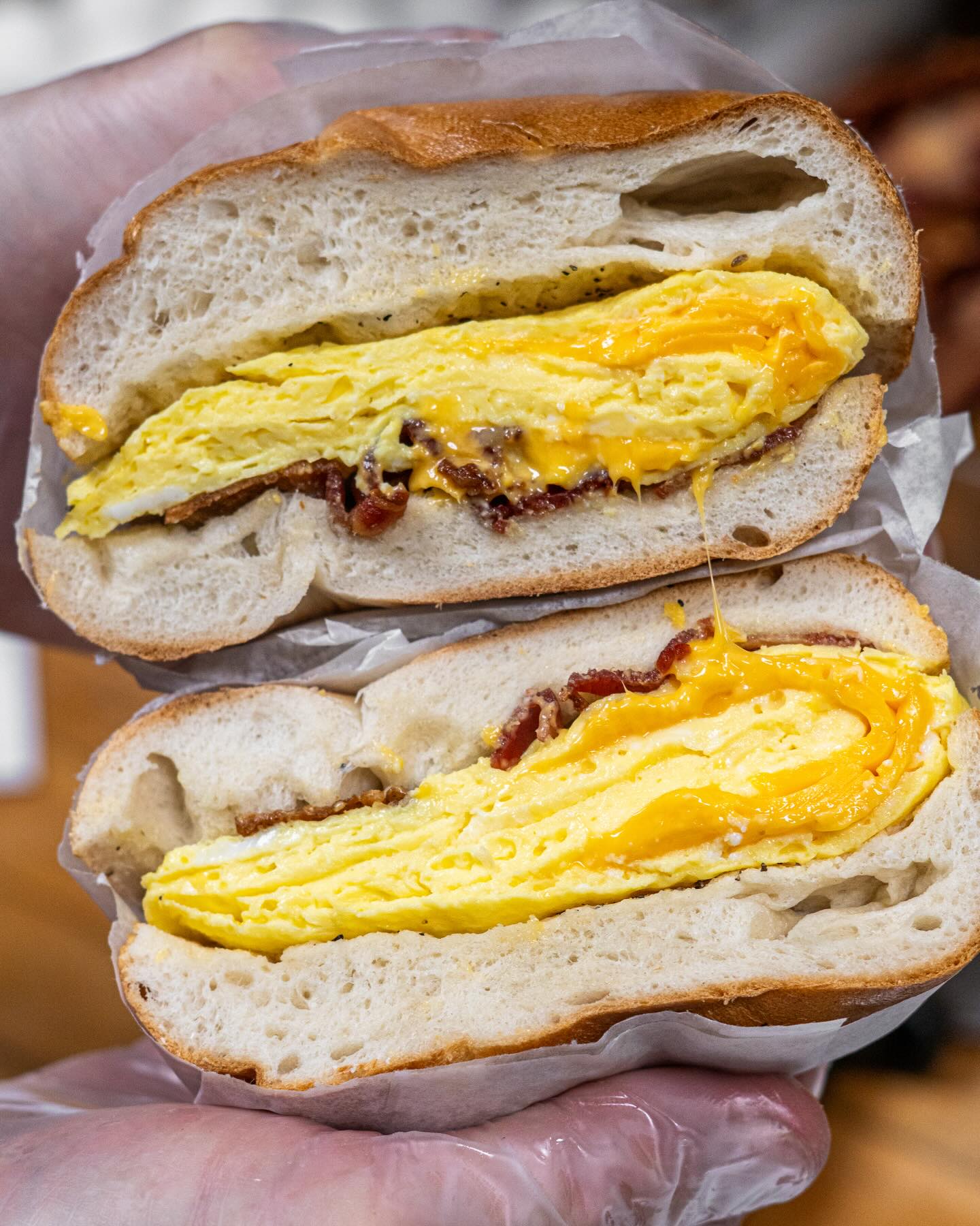 The kind of breakfast you wake up for.
Fluffy eggs, crispy bacon, melty cheese…
Come get your bacon, egg & cheese at Cino’s 🍳🥓🔥
#CinosHotBagels #breakfast #eggsandwich #longisland #oceansideny