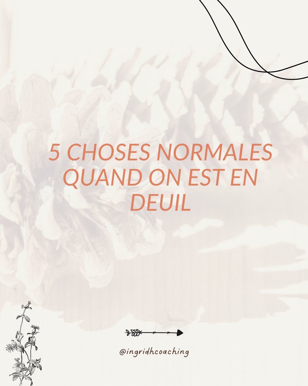 Le deuil, ce n’est pas un problème à résoudre, c’est une épreuve à traverser.
Et parfois, on peut se sentir perdue,
tellement surprise par ses propres réactions.
Alors on se demande :
« Est-ce normal de vivre ça ? De faire ça ? De penser ça ? »
👉 Oui, c’est normal.
Il n’y a pas une seule façon de faire, ni un rythme préétabli à suivre.
Quand le père de mon fils est décédé, j’ai vécu ces 5 choses… et bien d’autres encore.
Si tu te reconnais dans ces mots, sache que tu n’es pas seule.
Et que ce que tu ressens est légitime. 🤍
👉 Dis-moi en commentaire : qu’est-ce qui te parle le plus dans ces 5 choses ?
#deuil #santemental #accompagnementdeuil #résilience #deces