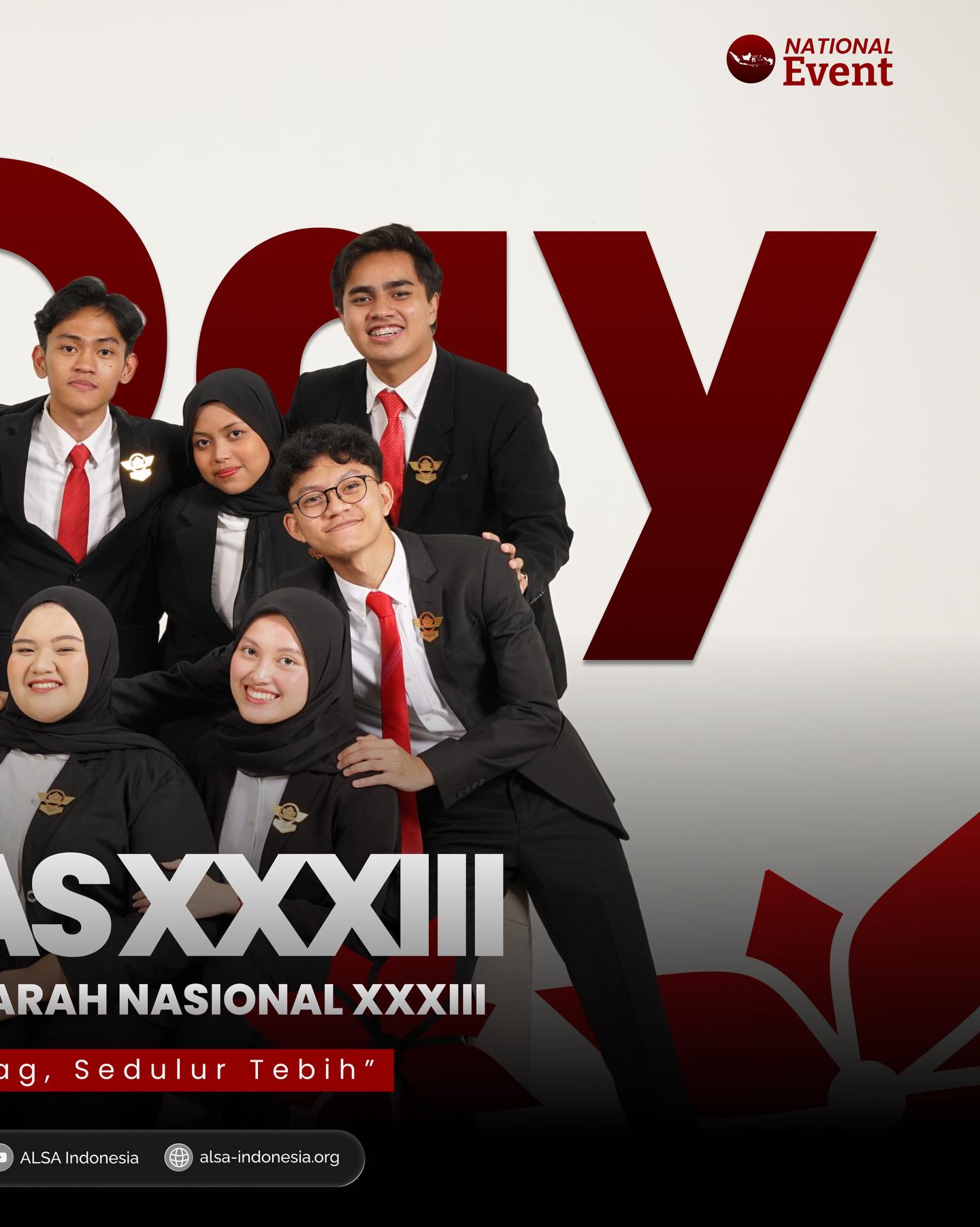 Warm Greetings, ALSAians!
Today is the day. Seminar dan Musyawarah Nasional XXXIII officially begins, taking place from March 26 to 29, 2026 and proudly hosted by ALSA Local Chapter Universitas Jenderal Soedirman.
Carrying the theme “Kepanggih Rembag, Sedulur Tebih,” this event reflects the spirit of bringing ALSAians together, strengthening connections, and fostering meaningful discussions despite distances.
May this moment become a space for collaboration, thoughtful exchange, and the strengthening of bonds across all ALSA Local Chapters.
Welcome to Semunas XXXIII.
ALSA, Always be One.