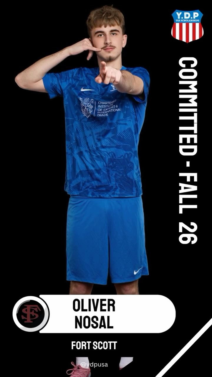 Fall 26 - Committed ⚽️🇺🇸
•
Congratulations to @olivernosal who has committed to @fortscottsoccer for the Fall 26 season🙌
•
Oliver is another one of our @ydpallstars program who will be heading stateside this summer! 👏