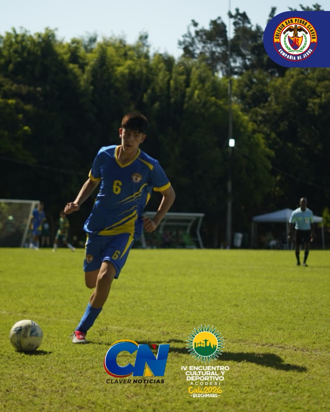 Con entusiasmo, compromiso y espíritu ignaciano, nuestros Claverianos participan en el IV Encuentro Cultural y Deportivo de ACODESI en Cali.
Esta jornada ha sido un espacio de encuentro, aprendizaje y fraternidad, donde el talento, la disciplina y los valores que nos identifican comienzan a brillar en cada escenario.
Te invitamos a ver los mejores momentos gracias a la colaboración de Claver Noticias.
¡Vamos con todo, Claverianos! 💙