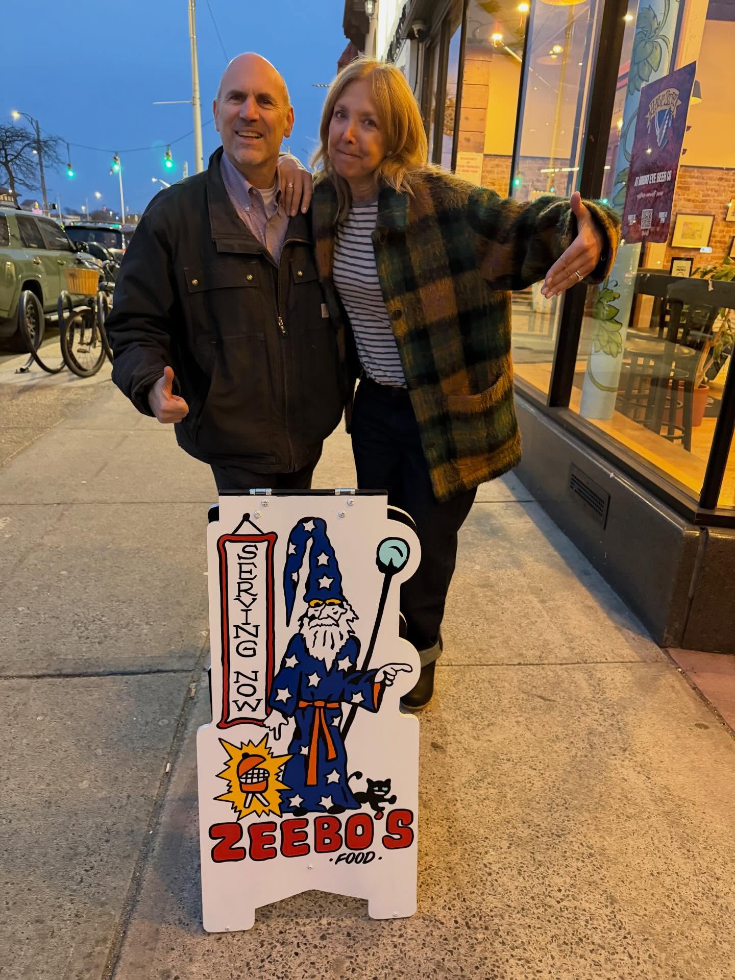 what a delicious fun night @zeebos__ @brighteyebeer