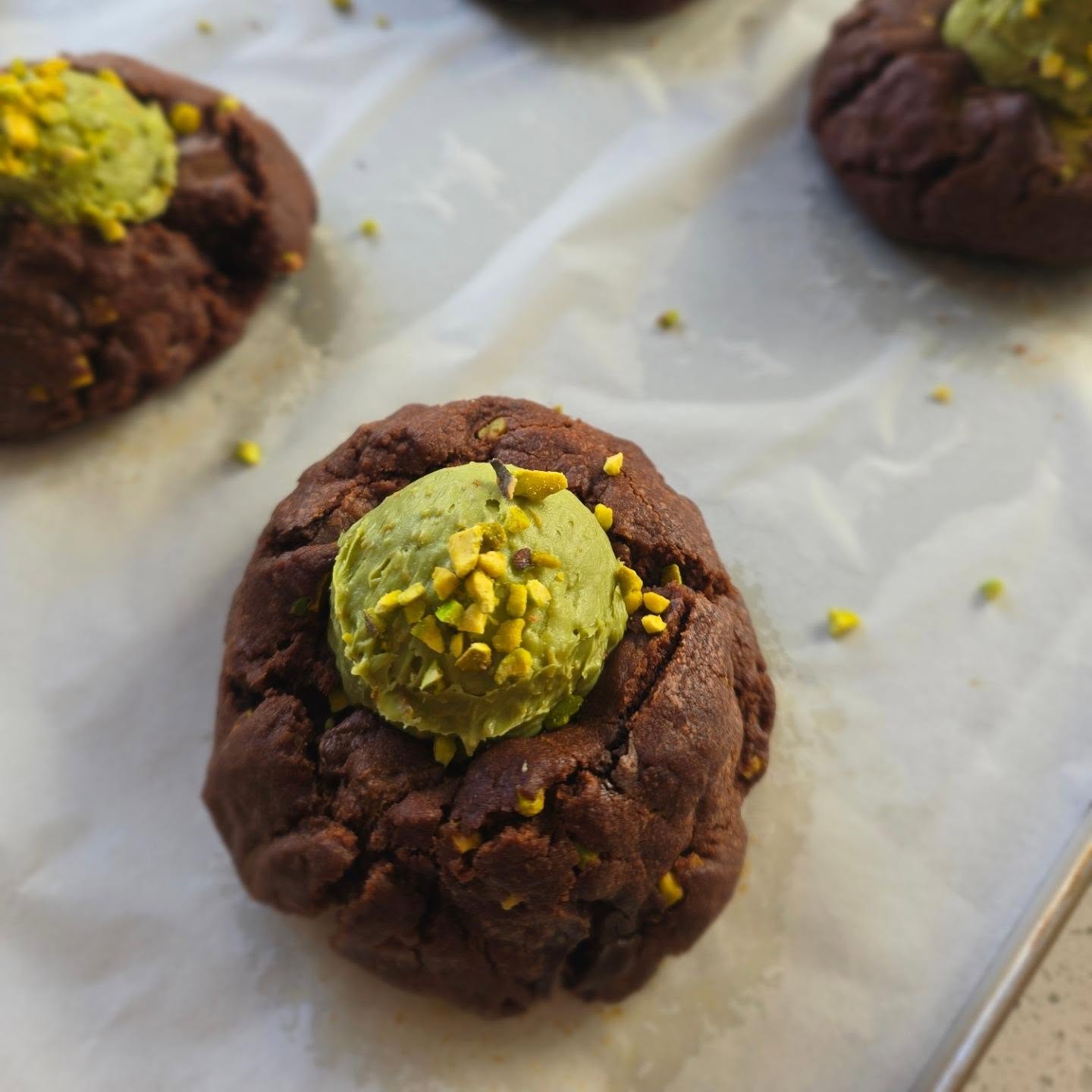 Dubai Chocolate Pistachio Cookies hace arrived!!