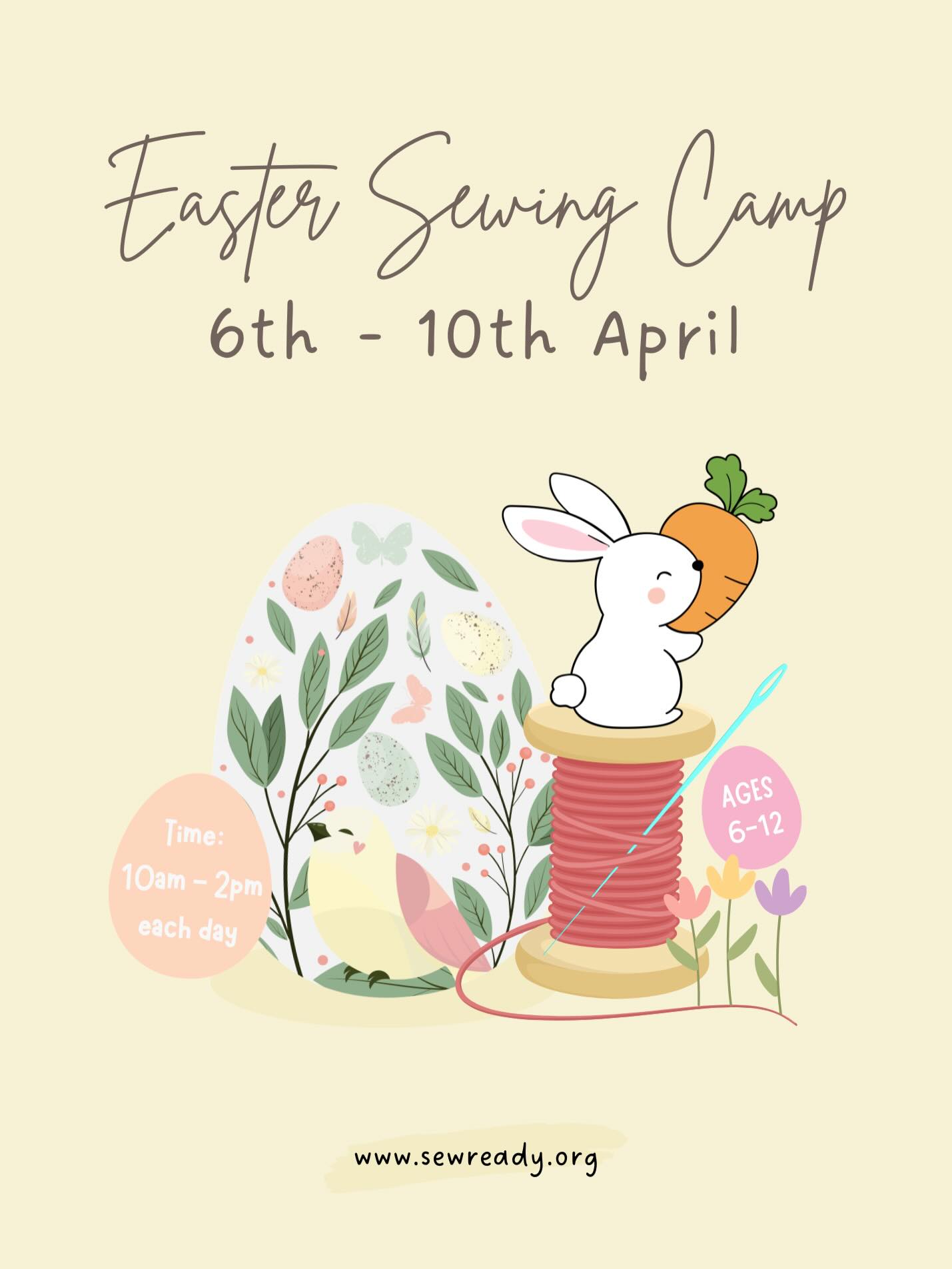 Easter camp is just around the corner and is filling up fast! We have a fun-filled schedule in store for our mini makers, the perfect school break activity!
To book for the Full week:
https://app.classmanager.com/portal/sew-ready/enrolment/classes/easter-camp
To book for Individual days:
https://app.classmanager.com/pay-as-you-go/sew-ready?class=easter-camp
We can’t wait to see you all again and share lots of sewing fun! 🐰💛🥕
- - -
#easterholidays #sewreadycamp #schoolholidays #sewingforkids