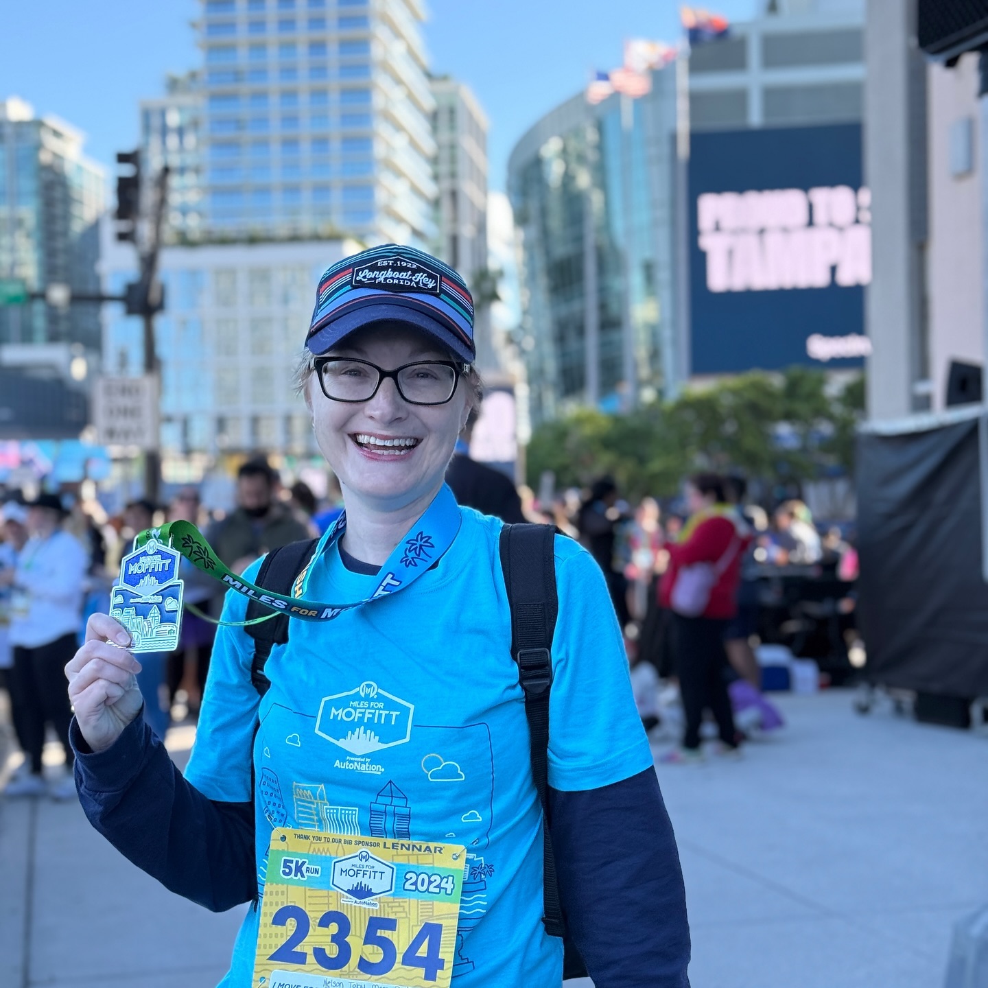 I did it! Last year, I was at Miles for Moffitt but was too sickly to participate. This year, I ran/walked/huffed/puffed my way to the finish line. I have a great support group and it’s energizing to do this event alongside 11,000 other survivors, thrivers, care givers, and those who are mourning a loss. Over $1.2 million has been raised for cancer research and care. @moffittcancercenter
#ewingsarcoma #milesformoffitt #cancersurvivor #whipplesurgery