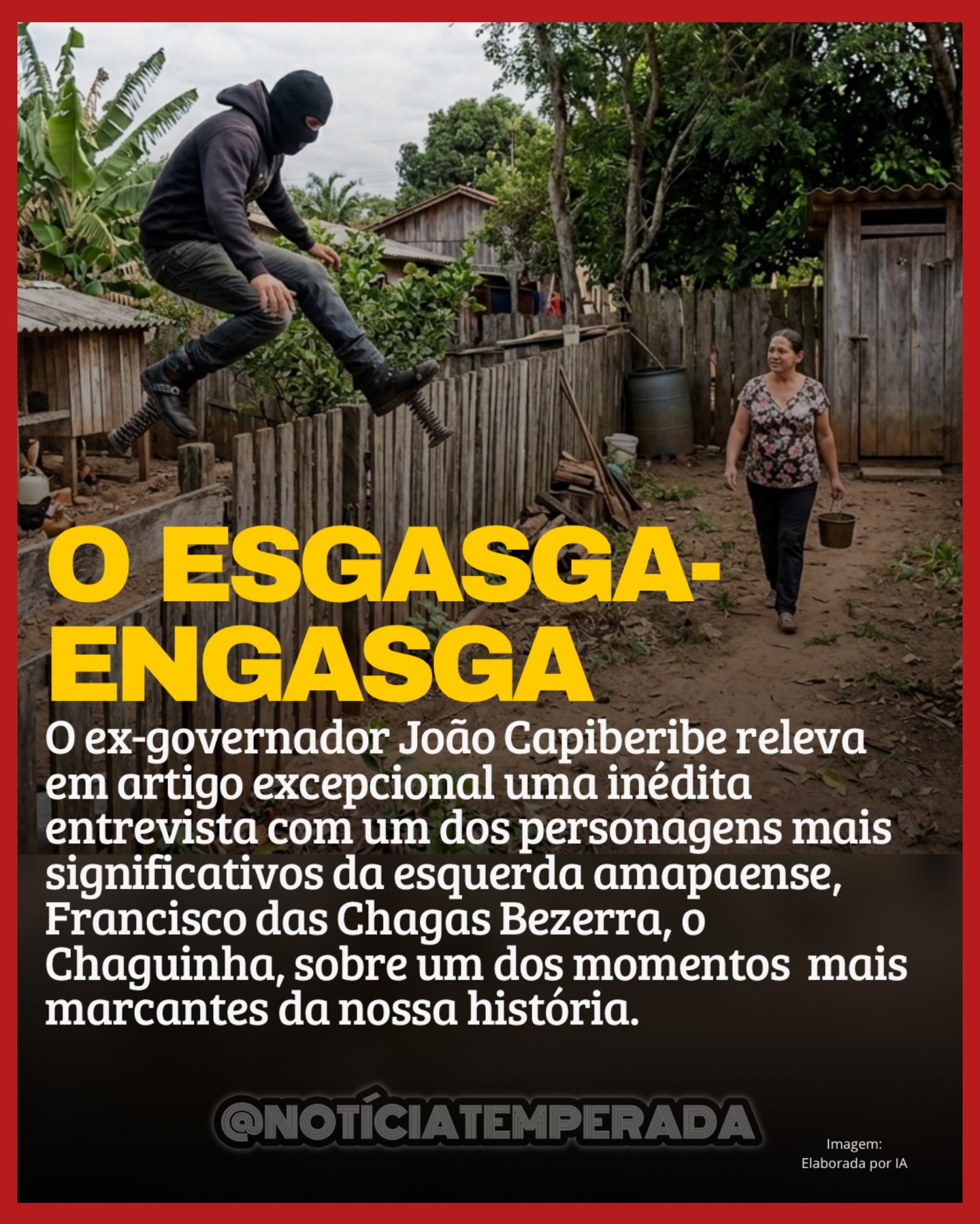 | Macapá/AP - Há histórias que o tempo tenta esconder — e esta é uma delas.
Em 1973, Macapá viveu dias de medo, silêncio e injustiça. O chamado “Engasga-Engasga” espalhou pânico, levou inocentes à prisão e deixou marcas profundas reveladas num artigo de @joaocapi , onde o leitor é convidado a conhecer essa história impressionante — um episódio real que mostra como o medo pode ser usado como instrumento de poder.
Uma leitura forte, necessária e impossível de ignorar, numa entrevista inédita que Capiberibe fez com um dos personagens mais marcantes e significativos na história política do Amapá.
Artigo completo em:
https://www.noticiatemperada.com/post/engasga-engasga-a-mentira-que-aterrorizou-macapá-e-prendeu-inocentes
Link na bio