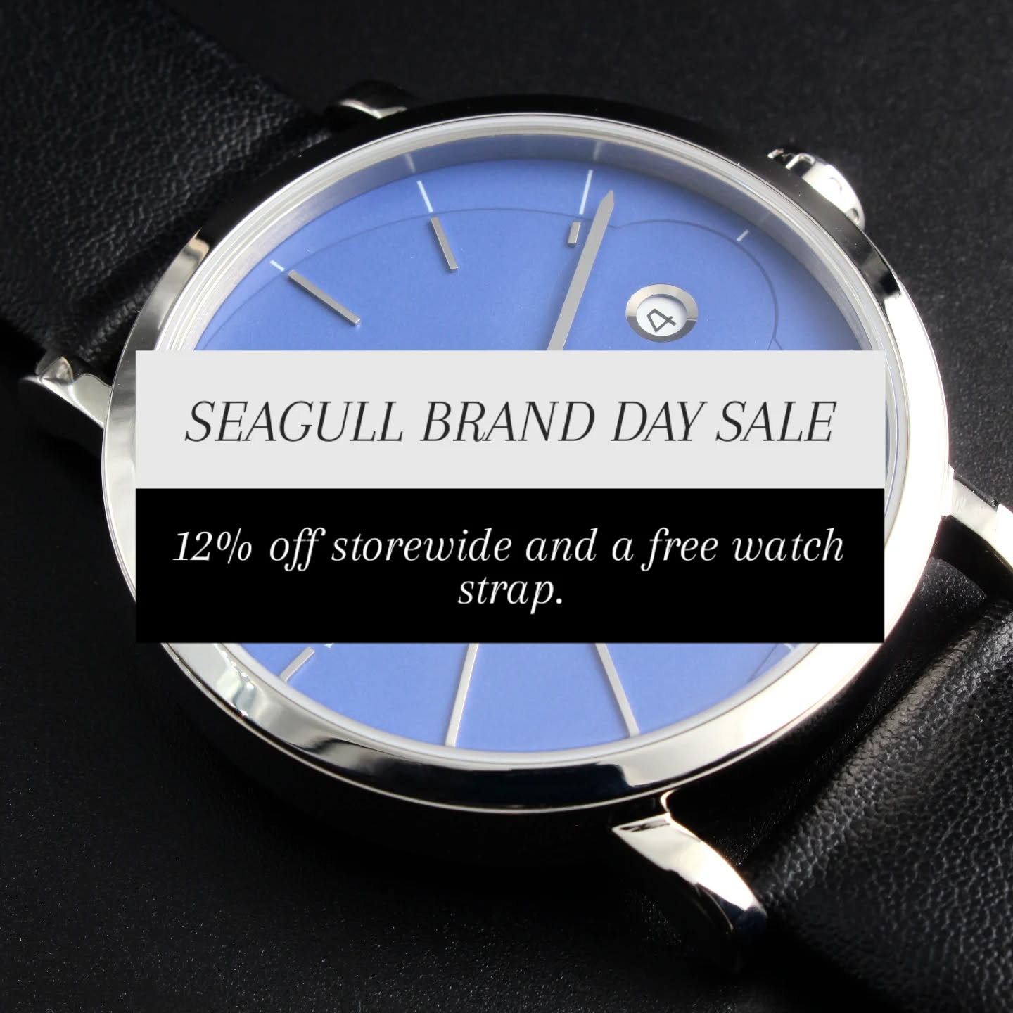 ⌚ 12% OFF STOREWIDE
Celebrate Seagull Brand Day.
seagullwatchcompany.com
Enjoy 12% off all watches from Seagull Watch Company.
+ Receive a FREE watch band with every watch purchase
Choose from Mesh, Nylon, or Silicone
🗓 Mar 20 – Mar 31, 11:59 PM (EST)