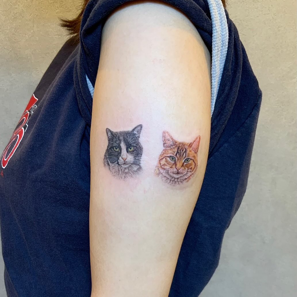 ありがとうございました🐈🐈⬛
#横浜タトゥー #猫タトゥー #cattattoo #ペットタトゥー #愛猫