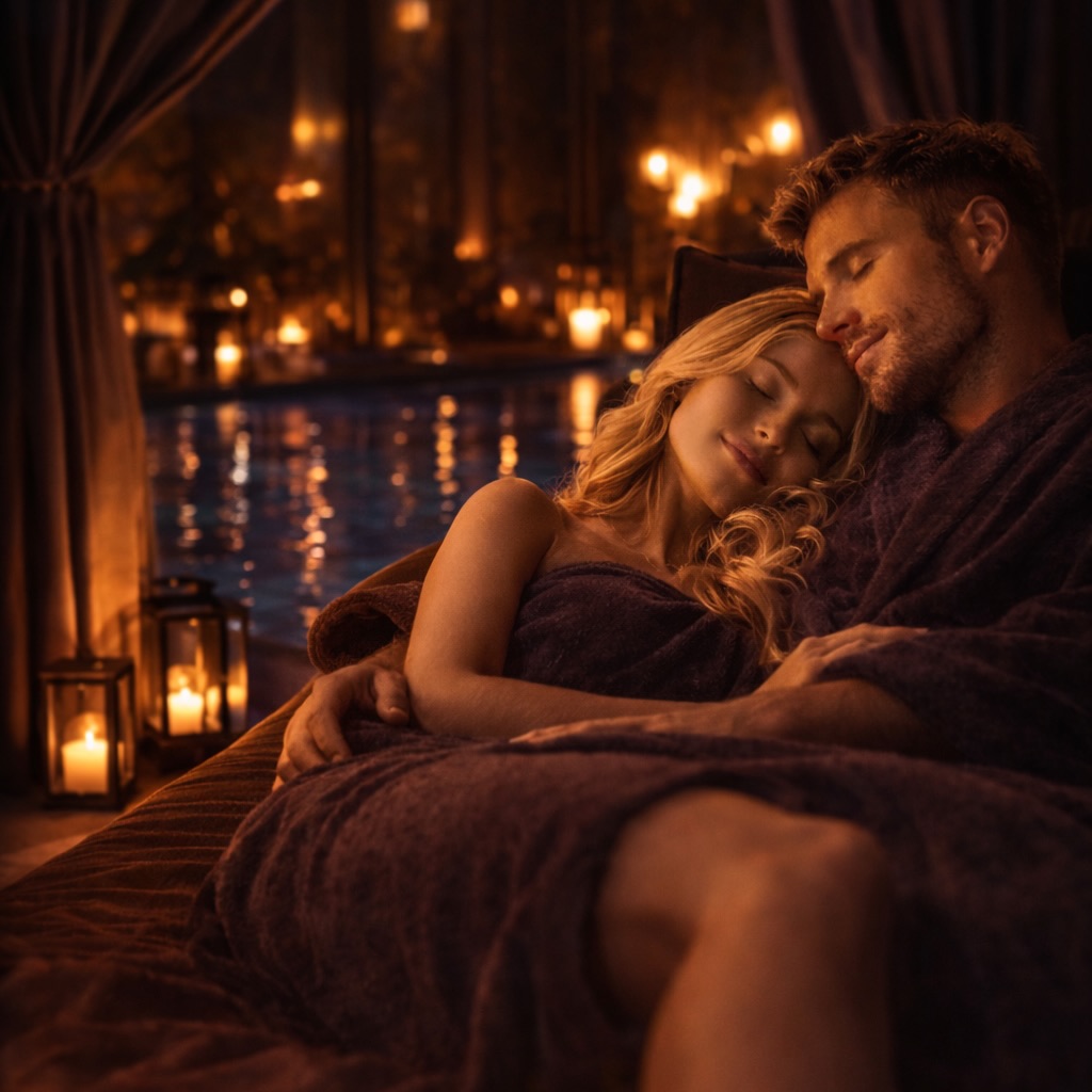 🖤 Ein Abend, der euch gehört.
Gedimmtes Licht.
Warmes Wasser.
Eine Atmosphäre, die sofort entschleunigt.
Ein Ort, an dem ihr ankommt…
und einfach bei euch seid.
✨ Zeit zu zweit
✨ Ruhe & Privatsphäre
✨ Ein besonderes Erlebnis, das man nicht erklären kann – nur fühlen
