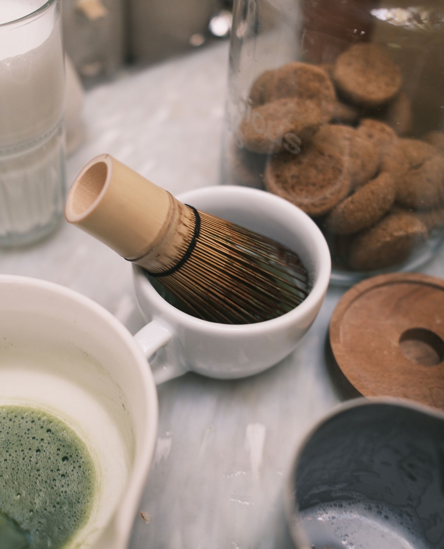 A little matcha making station at Sticky Fingers 🍵✨️