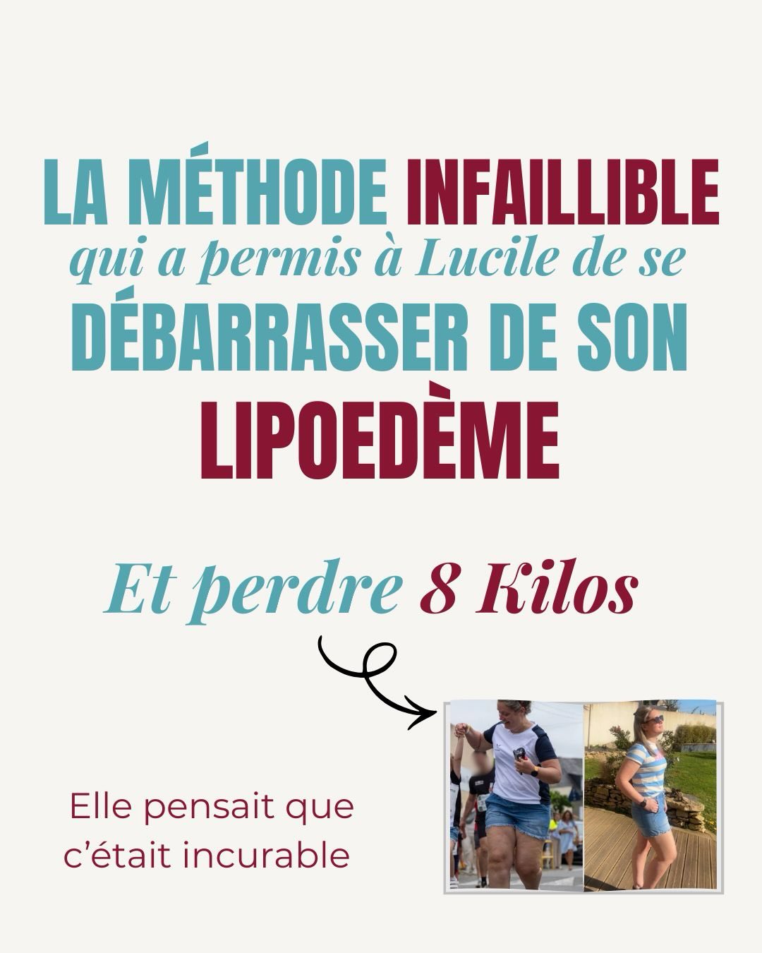 Lucile avait tout essayé.
Les régimes.
Les restrictions.
Les “il faut manger moins”.
Et pourtant…
👉 Son corps ne changeait pas.
👉 Ses jambes restaient lourdes.
👉 Elle gonflait.
👉 Elle souffrait.
👉 Elle perdait confiance.
Et le pire ?
Elle pensait que le problème venait d’elle.
Jusqu’au jour où elle a compris quelque chose qui a tout changé :
👉 Ce n’était pas un manque de volonté.
👉 Ce n’était pas un problème de nourriture.
C’était son corps qui était complètement déréglé.
Inflammation.
Hormones.
Circulation.
Métabolisme bloqué.
Alors on a arrêté de la faire culpabiliser.
On a fait l’inverse.
👉 On a réparé son corps
👉 On a relancé son métabolisme
👉 On a calmé l’inflammation
👉 On a rééquilibré ses hormones
👉 On a relancé la combustion des graisses
Et là…
Tout a changé.
✨ -8 kilos
✨ jambes dégonflées
✨ douleurs diminuées
✨ silhouette affinée
✨ confiance retrouvée
Mais surtout…
👉 Lucile a arrêté de subir son corps.
C’est ça la méthode Blossom.
Pas un régime.
Pas une punition.
👉 Une méthode complète qui agit sur
les vrais freins invisibles :
• hormones
• inflammation
• digestion
• émotions
• métabolisme
Et quand ton corps fonctionne ENFIN correctement…
👉 la combustion des graisses se relance naturellement.
Si tu te reconnais dans Lucile…
Si tu as l’impression que ton corps te bloque…
👉 ce n’est pas toi le problème.
⸻
Écris BLOSSOM en commentaire
et je t’explique exactement comment faire 🌺