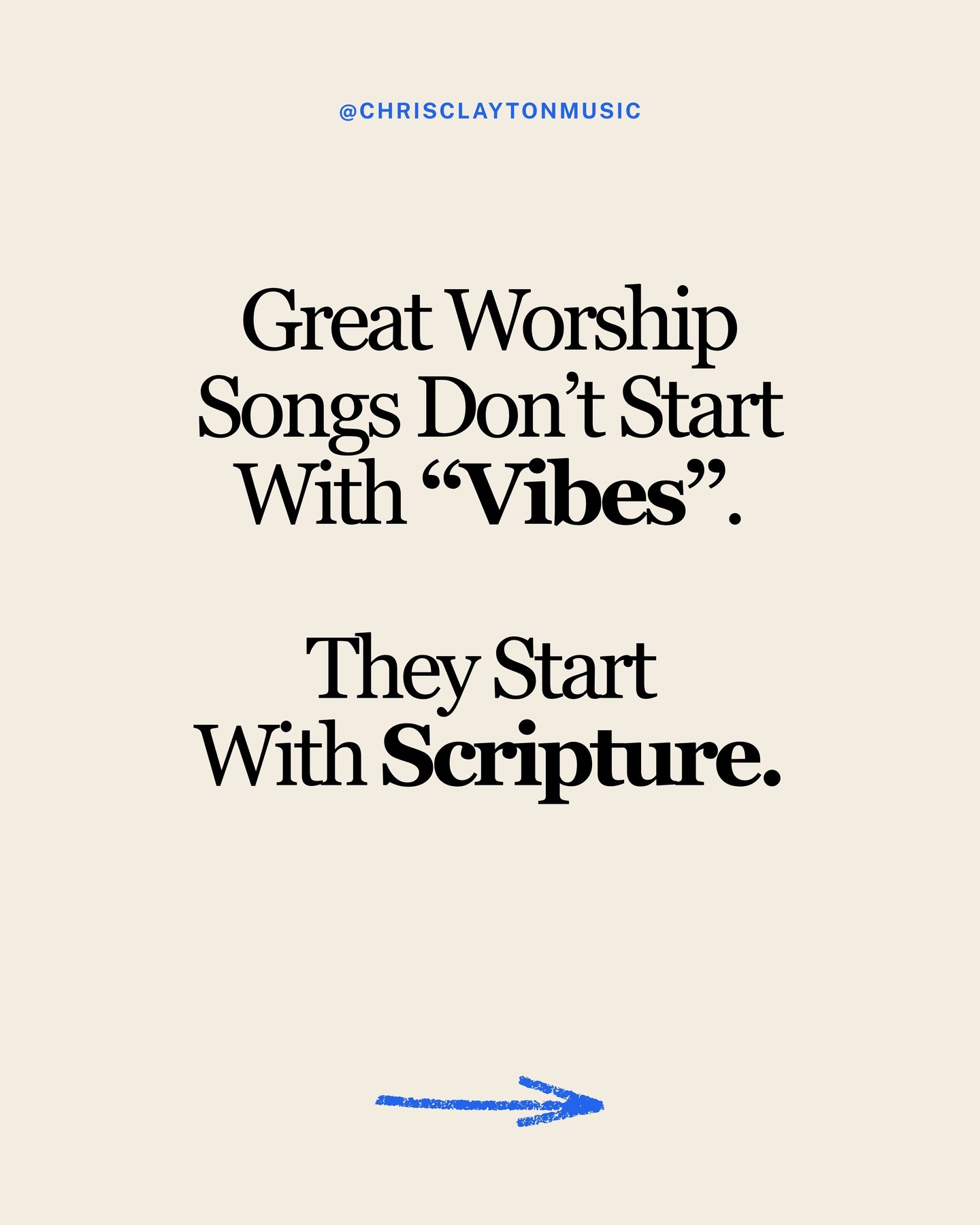One of the healthiest habits a worship songwriter can develop is anchoring a song in Scripture.
When songs carry the Word, they bring a clarity and authority that trends can’t replicate.
Crafting Songs That Serve the Church — Week 3 of 6
Follow along if you’re writing songs for the Church.