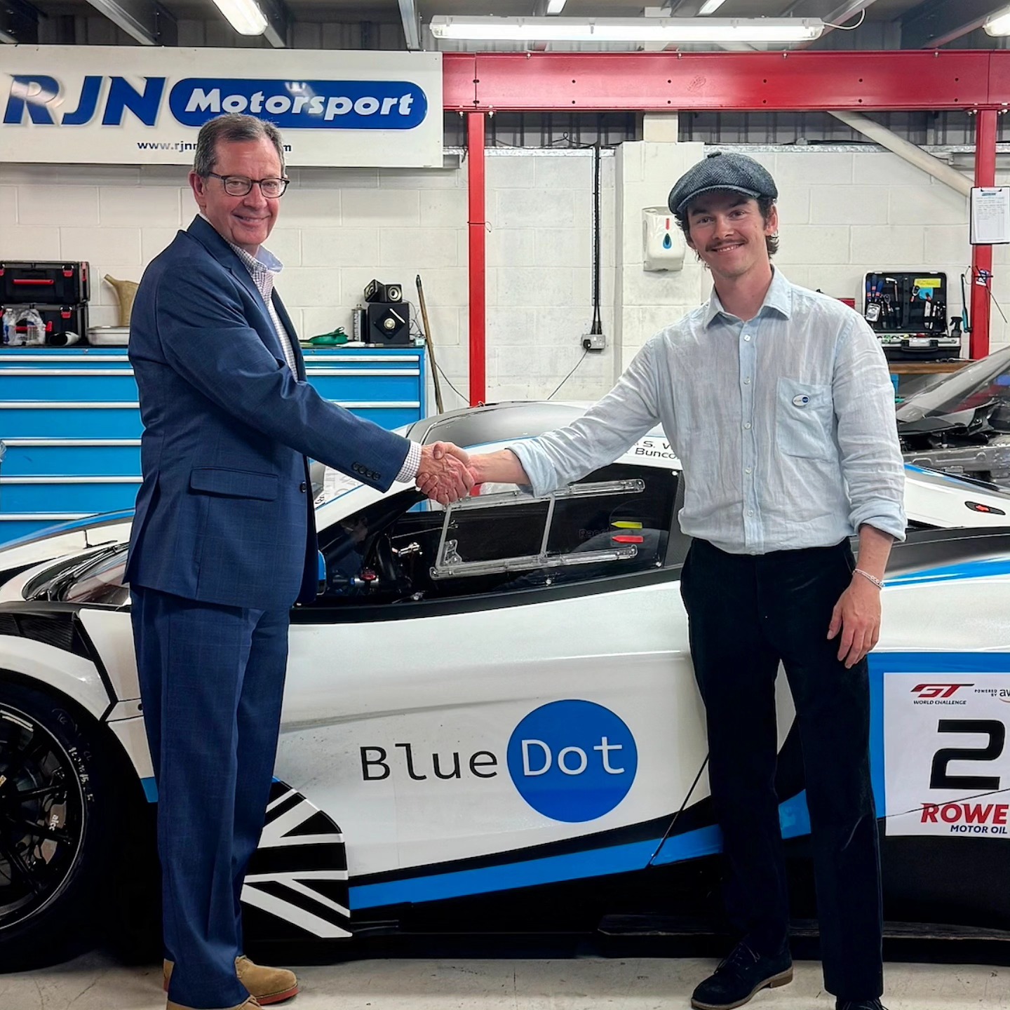 BlueDot 🔵. It was fantastic getting to show Mark, William and Catherine of BlueDot around the busy @team.rjn workshop & to get a feel for our #23 @mclaren.customerracing GT3 car ahead of the 24 hours of SPA.
Proud to be representing and hosting BlueDot next week at this years edition of the @crowdstrike24hoursofspa 🇧🇪🏎️
Bluedotmeetings.com
Dressed by @cordingsofpiccadilly
@team.rjn @gtworldcheu @circuit_spa_francorchamps @greenlightsp | #gtworld #gtworldeurope #gt3 #motorsport #racing #raceday | @lockton_performance @kleanathlete @cordingsofpiccadilly @brewcompany @nutleysportsprestige