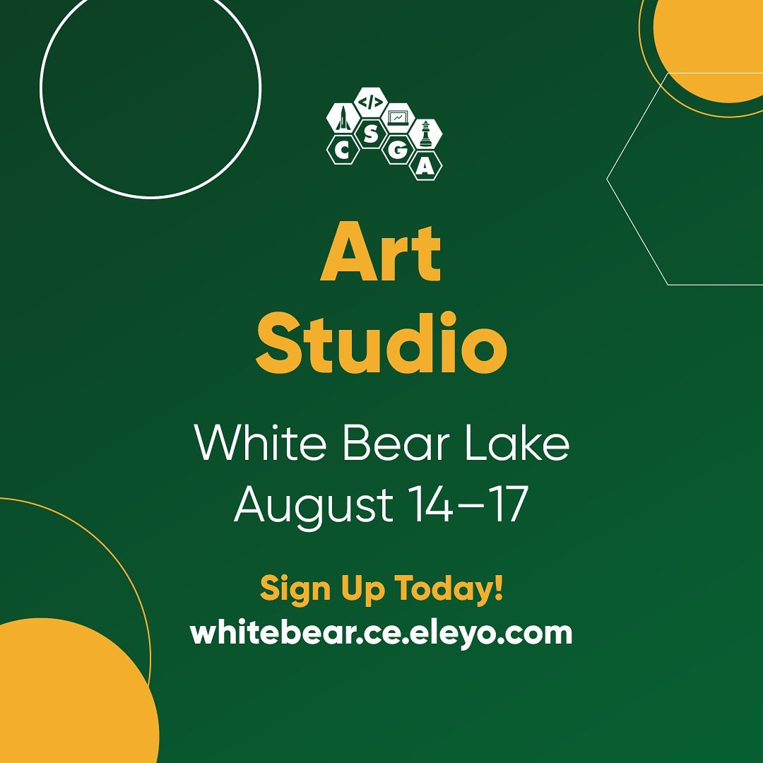 We can’t believe it, but our summer season is almost over! Next week is our last week with multiple programs!
Be sure to check your district’s community ed catalogue for @csgaenrichment classes in the fall!
#CSGA #CSGAEnrichment #CommunityEd #WhiteBearLake #WhiteBearLakeMN #ISD12 #Mahtomedi