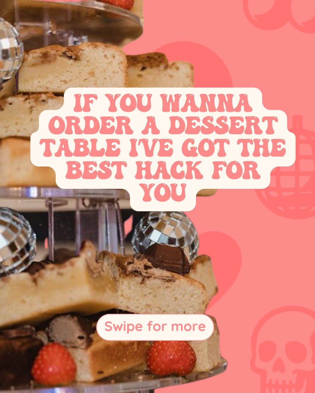 Picture this : It’s the big day! You’re dancing and laughing, soaking up every moment with your family and friends. You’re having the best time. You went for a dessert table over a wedding cake, you went all out and both of you ordered all your favourites.
The table looks amazing, the photographer is snapping away, the guests are getting stuck in and somehow every last bite has disappeared before you get a piece.
So now what?
I will always make sure that you get one of everything, because when I set up I’ll make sure a piece of everything goes into a separate box, give it to staff and make sure they know to hand it over to you the day after.
And with a wedding cake I can leave them a box to do the same with a slice or 2 from each tier if thats what you’d like.
That way you’ve ordered everything you want, your guests can get stuck in and you still get to enjoy every treat you’ve picked no matter what. You don’t miss a single bite which is exactly how it should be!
Ready to talk dessert tables? Let’s make it happen, click the link in my bio or send me a DM to get started 💒🍰