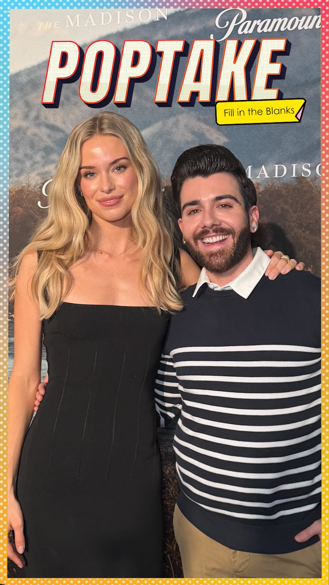 @ellechaps plays Fill In The Blanks and answers her favourite @themadisononpplus episode, names the funniest cast member, the prop she wish she took from set, and more 🤠
Watch “The Madison” comes out now on @paramountplusca 🎬🍿💙
#ElleChapman #PatrickJAdams #TheMadison #KurtRussell #MichellePfeiffer