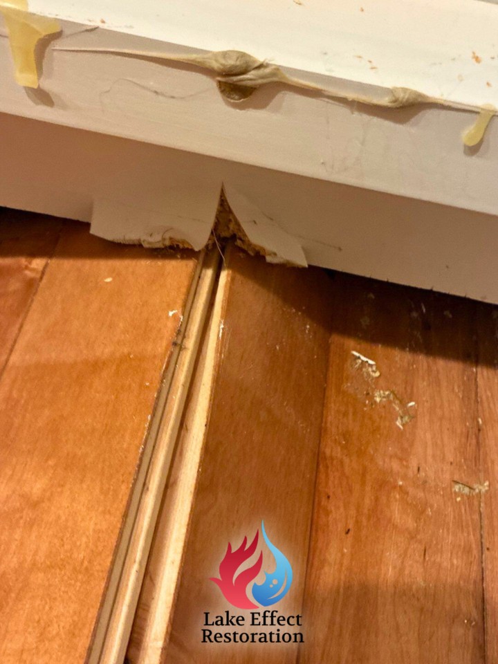 Water and hardwood floors do not mix.
When water soaks into wood flooring, the boards absorb moisture and begin to swell. As they expand, the pressure causes the boards to lift and buckle, leaving uneven floors and permanent damage if it is not addressed quickly. What starts as a small leak can quickly turn into a costly repair.
Acting fast to remove the water and properly dry the structure can help prevent further damage and save more of the flooring.
If water has reached your floors, call Lake Effect Restoration for fast cleanup and drying.
24/7 disaster response at (231) 883 4183.