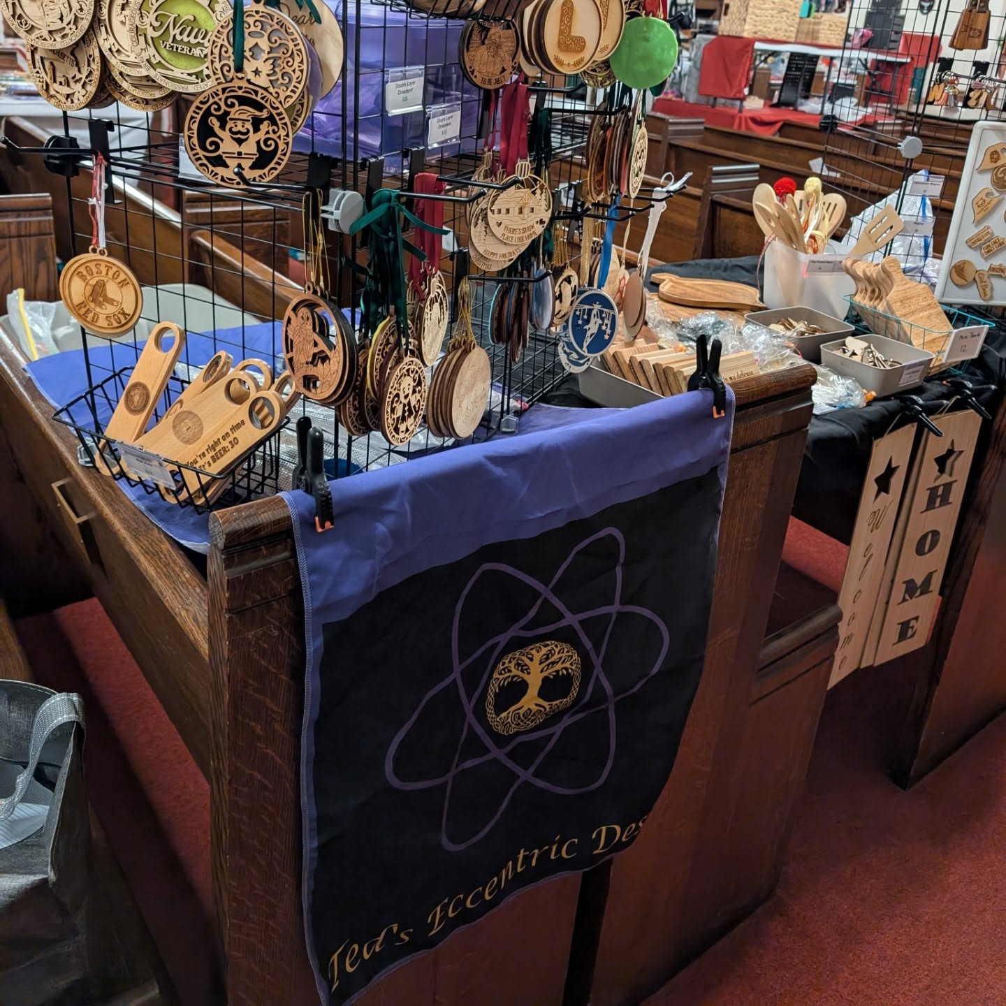 All set up for tomorrow's craft fair at #AllSouls Church in Braintree!! Opens at 10am tomorrow!