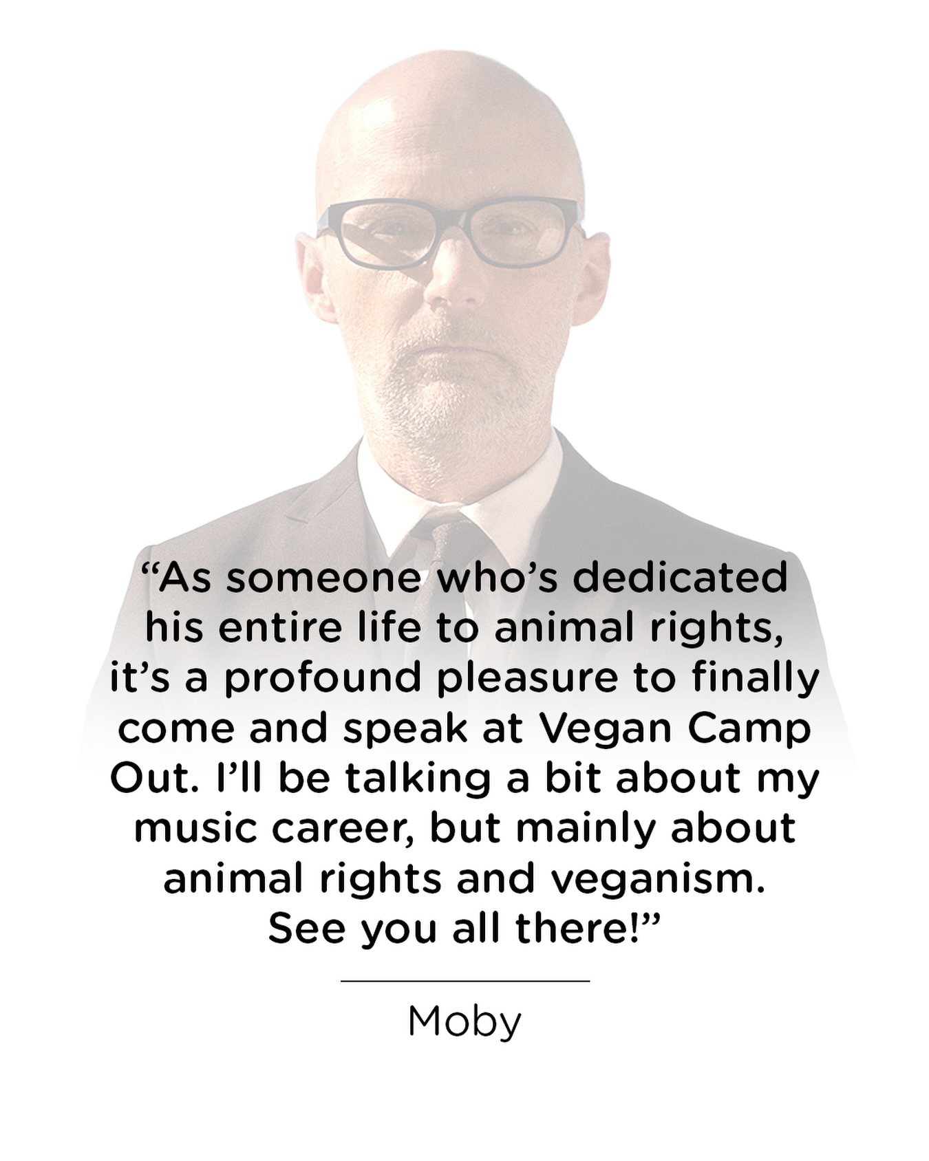 Words from Moby ✊🌱
Richard Melville Hall was born in Harlem, NYC in 1965. His father gave him his nickname “Moby” when he was 10 minutes old, as a result of his hereditary relationship to Herman Melville. Moby started playing and studying music when he was 9 years old, and came of age musically in the punk rock scene in the early 80’s. He released his first single “Go” in 1991 and has been making albums ever since (selling over 20 million albums worldwide.) He has also branched out into film and television production with his company Little Walnut. In addition to their award-winning documentaries “Moby Doc” and “Punk Rock Vegan Movie,” Little Walnut is planning a 2026 release of their first narrative feature, “Tecie.” After becoming a vegetarian in 1984, Moby transitioned to a full vegan lifestyle in 1987 for ethical reasons inspired by his love for his companion animals and books like Animal Liberation
🎫 All tickets on-sale from the link in our bio - Festival Tickets, Glamping, Tent Hire, On-Site Activity Pass, Coach Travel & Spa!