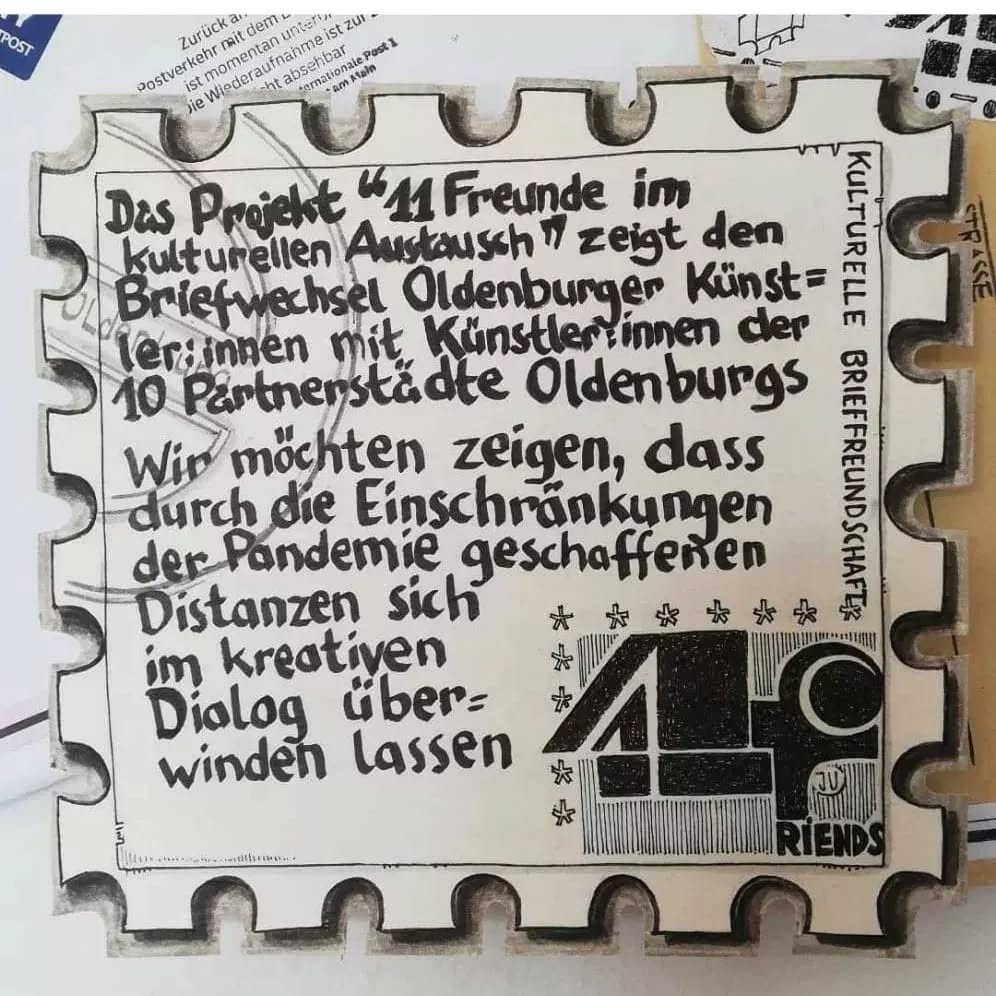 Heute morgen haben wir die Bilder im Foyer der Kinderbibliothek abgehängt - der erste Teil einer wunderbaren Reise für @11friendsofculture ist zu Ende und wir möchten uns bei Euch allen ganz herzlich bedanken!
-----
This morning we took down the pictures in the foyer of the children's library - the first part of a wonderful journey for @11friendsofculture has come to an end and we would like to thank you all very much!
#11friendsofculture #brieffreundschaft #partnerstädte #machwerkoldenburg #stadtoldenburg #oldenburg #kulturbüro #kulturförderung #jungekultur #exchange #austausch #brief #kulturbrief #culturalexchange #kunst #artwork #künstlerkorrespondenz #international #kultur #kulturstadt #innovation #wirbrauchenkunst #analog #selbstgeschrieben #handschriftlich #selbstgestaltet #reflexion #nachhaltig #kunst
www.kulturaustausch-oldenburg.de