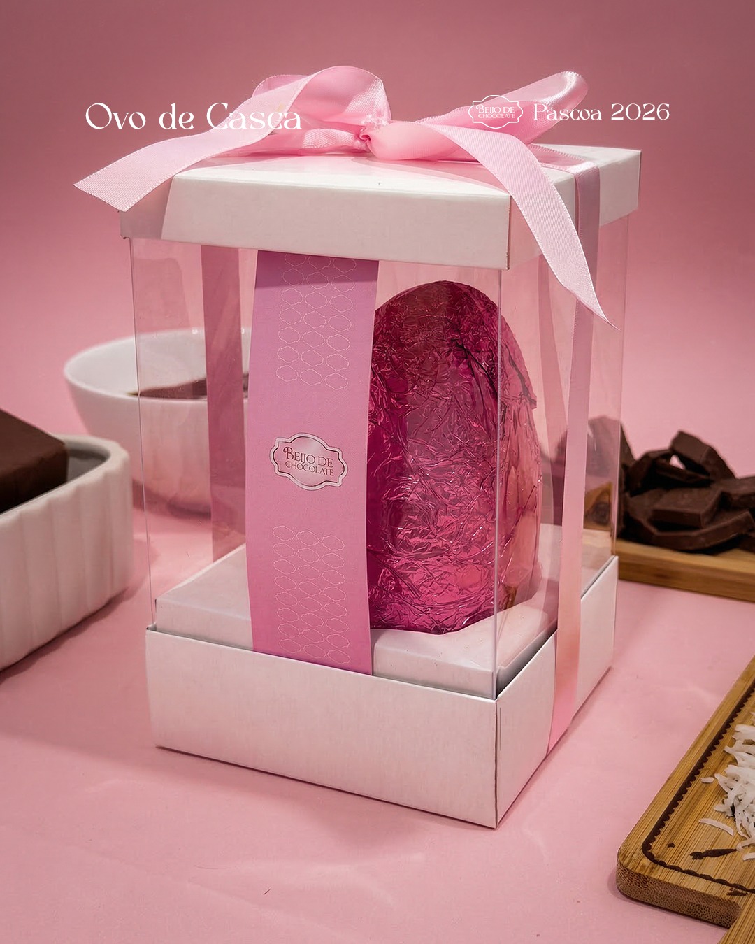 Ovo de Páscoa Blend com Coco Queimado
Delicado e irresistível: casca de chocolate blend misturada com coco queimado, trazendo um sabor marcante e levemente caramelizado que combina perfeitamente com o chocolate. Uma opção clássica, cremosa e cheia de personalidade para a sua Páscoa.
Disponível nos tamanhos:
• 500g
• 350g
• 250g
Produção artesanal da Beijo de Chocolate.
Pedidos somente sob encomenda.
Faça sua encomenda pelo WhatsApp