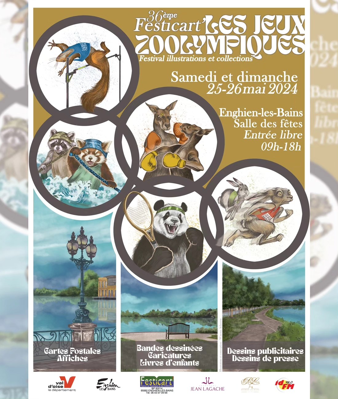 ~*Festicart*~
🇫🇷 En plus d'avoir été choisie pour réaliser l'affiche du 36ème Festicart sur le thème des Jeux Zoolympiques, j'y serai présente avec moult cartes, prints, tirages limités et marques-pages en compagnie d'autres exposants dont @illustrationsmimie ✨
Concernant la technique, les animaux ont d'abord été dessinés sur papier puis scannés et tout a été retravaillé sur photoshop avec une Cintiq 13HD - oui je sais, c'est plutôt rare de ma part de créer quelque chose d'aussi "lumineux" mais je me suis bien amusée, je recommencerais bien 😊
@enghien.les.bains
-
INFOS :
📍 Salle des Fêtes d'Enghien les Bains, 18 avenue de Ceinture 95880
📅 Samedi 25 et dimanche 26 mai 2024
⏰ De 09h à 18h
💸 Entrée libre et gratuite
-
🇬🇧 As well as being chosen to design the poster for the 36th Festicart on the theme of the Zoolympic Games, I'll be there with a whole host of cards, prints, limited editions and bookmarks, along with other exhibitors. ✨
About the technique, the animals were first drawn on paper, then scanned and everything was reworked with photoshop and a Cintiq 13HD - yes, I know, it's pretty rare for me to create something so 'luminous', but I had a lot of fun and I'd do it all over again! 😊
-
--
---
#festicart #festicart2024 #EnghienLesBains #EnghienTourisme #enghien #illustrationworld #illustrationartists #illustrationsjeunesse #art #artist #conventionart #artconvention #illustration #frenchillustrator #drawing #illustrationfrance #animaux #animals #sport