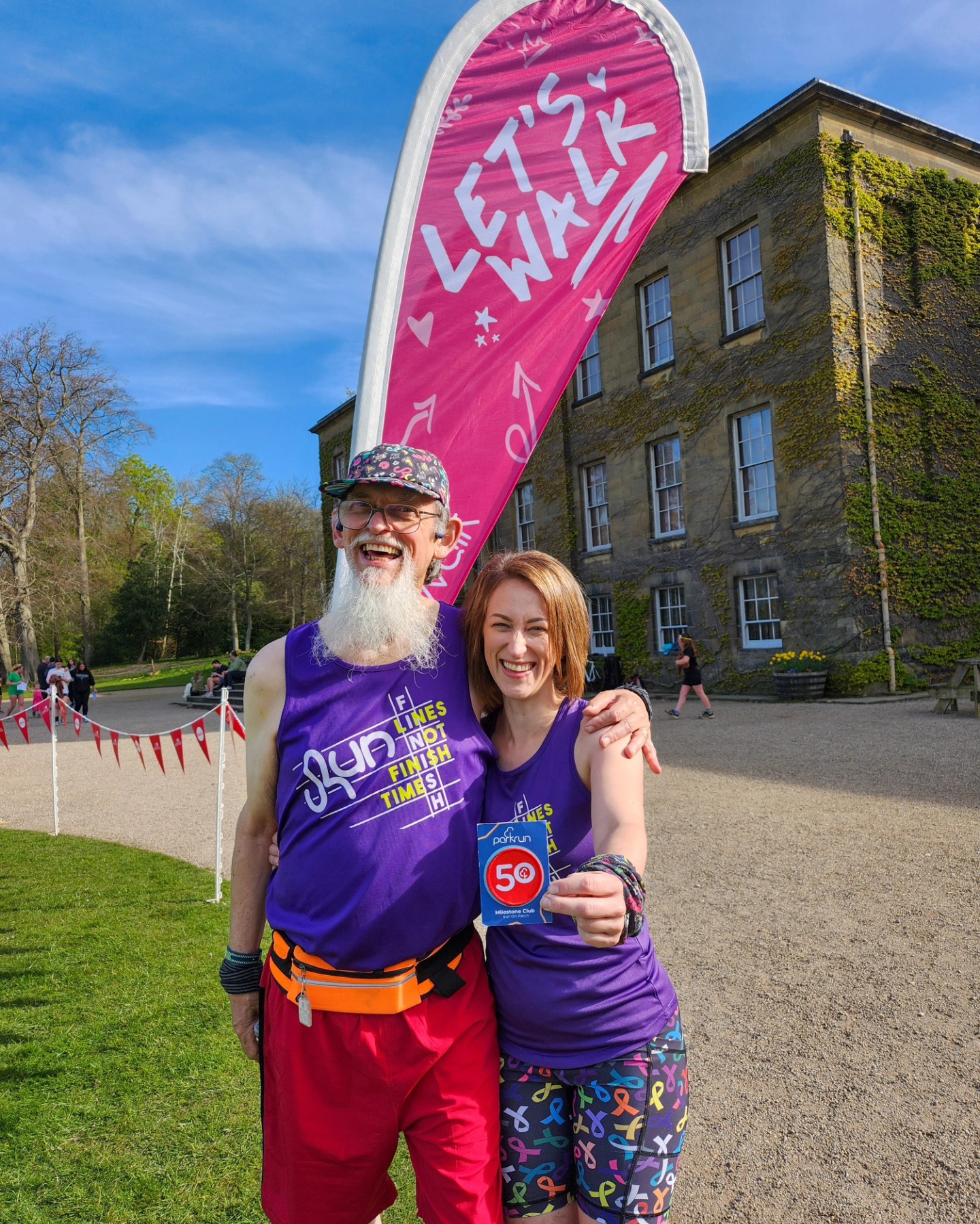Hitting the 50 together ❤️ #fatherdaughter
There's this thing I've started doing, it's called parkwalk.
At first it was daunting, watching all the people run past me, knowing I used to be one of them.
But today, as Papa ran and I walked, we hit our 50th parkrun together.
Whilst my journey has changed, parkrun remains the same. A safe, judgement free place where every individual can follow their own path, at their own pace.
Next stop.. 100 🌳
#loveparkrun #parkwalk #werunbright #finishlinesnotfinishtimes