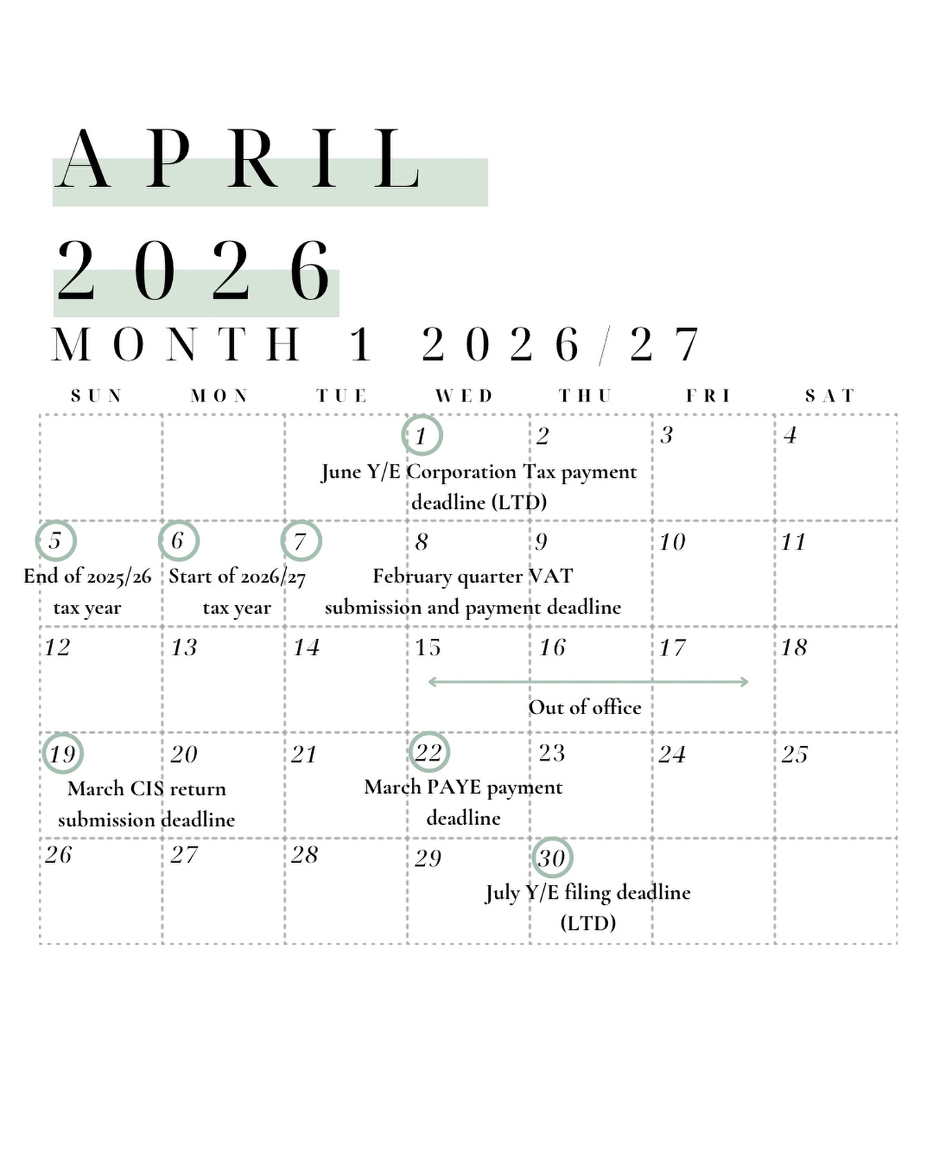 Now is the time to start getting ready for the end of the tax year with just a few days to go!
If you need assistance completing your 2025/26 tax return drop us a message!