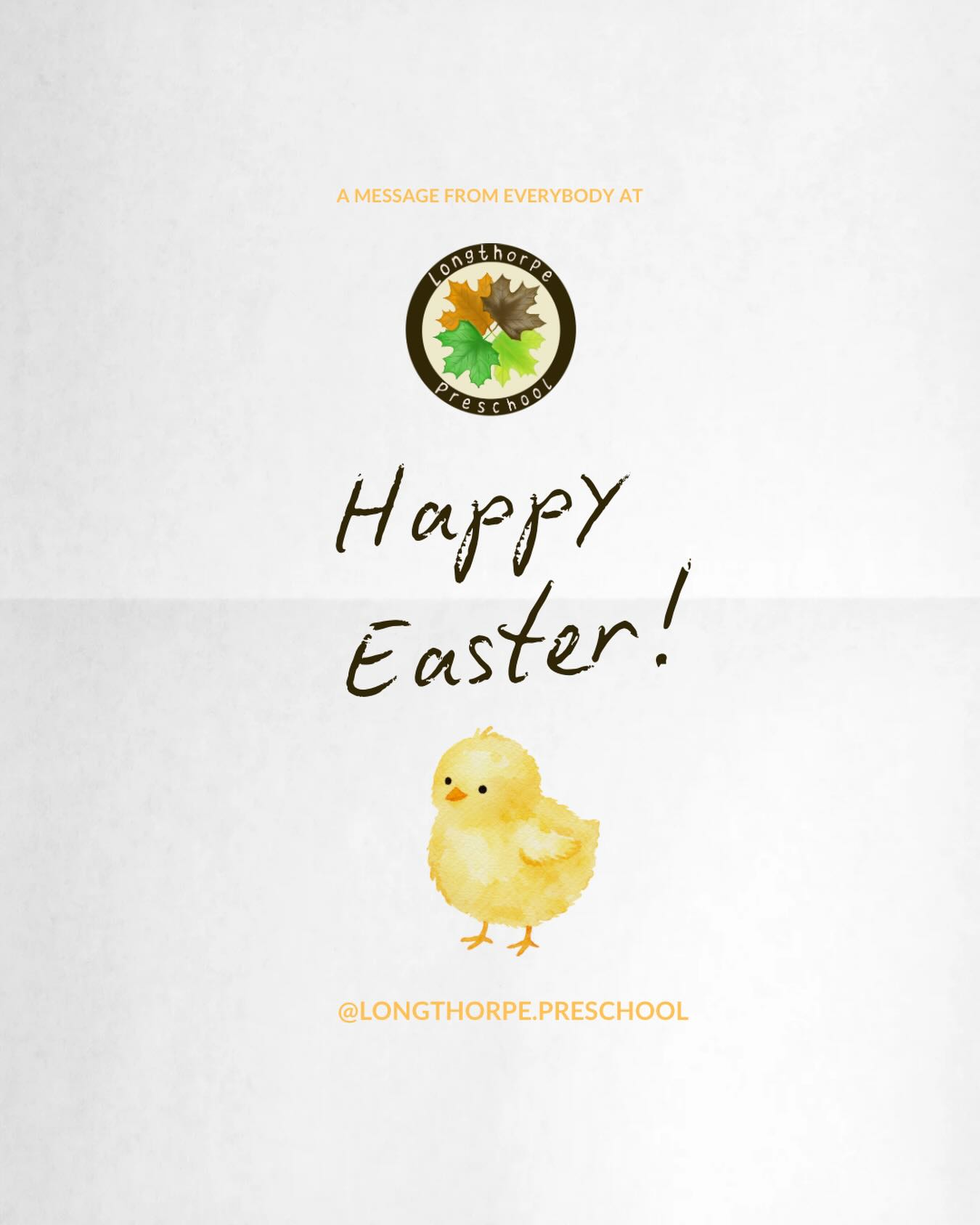 Happy Easter from Longthorpe Preschool! 🐣
We look forward to seeing all our little learners back with us on Monday 13th April.
We hope you are having a wonderful, restful break!
#eyfs #peterborough #preschool #easter