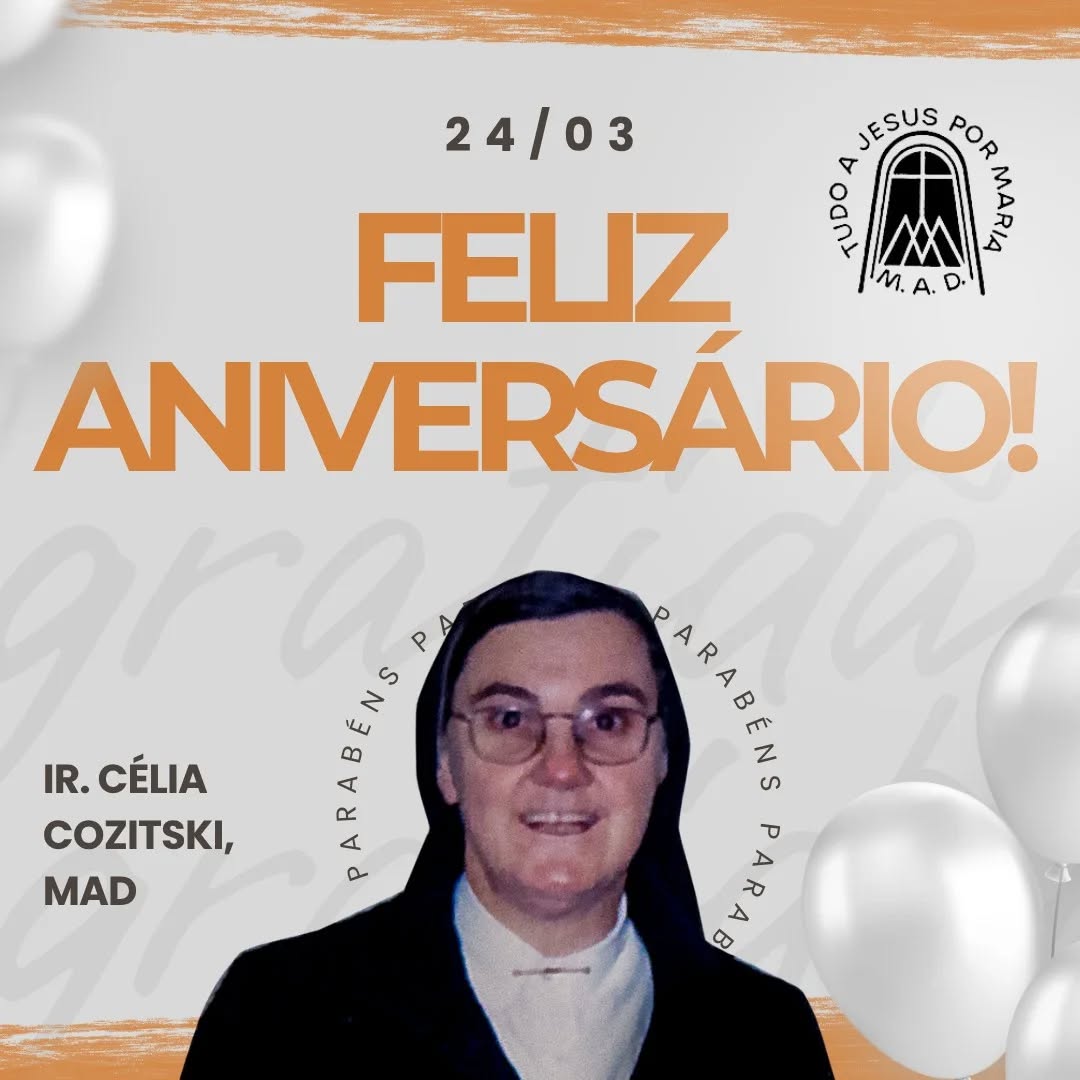 Hoje é dia de festa!⚘️
Celebramos o dom da vida da Ir. Celia🌹
Parabéns! que Deus o abençoe com saúde, paz e sabedoria;👏👏
#aniversariante #mensageira #amordivino #vocação #vocaçãograçaemissão coraçõesardentespésacaminho domdavida