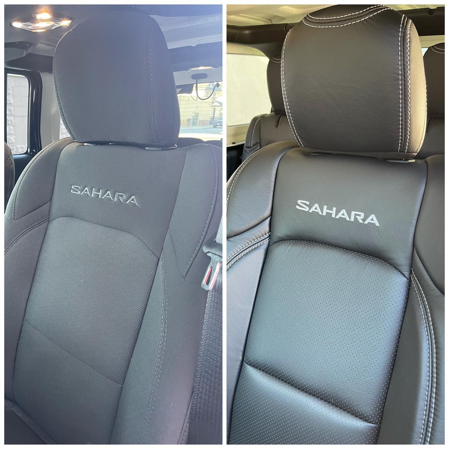 This Jeep Wrangler JLU got a new Mopar @katzkin_leather Tuscany leather interior upgrade. Tuscany Leather is an elegant, fine-grained, automotive leather made from the clearest of Brazilian hides. Check out the smooth, tight grain. Absolutely stunning in person.
#jeep #wrangler #jeepwrangler #wranglerjl #mopar #moparornocar
#glmny #autorestyling #cars #leather #queensny #longisland
GLM
EST. 1973
47 Harriet Place
Lynbrook, NY 11563
www.glmny.com
516-568-6600