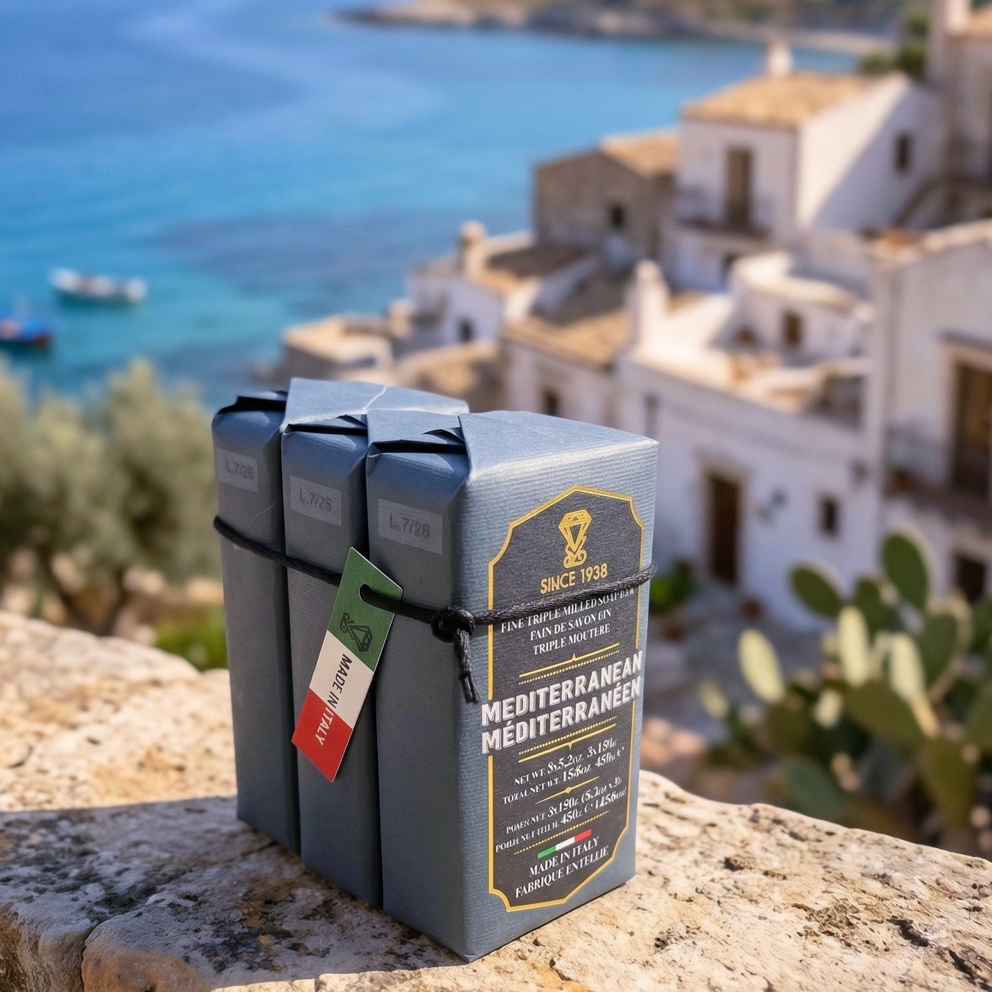 MEDITERRANEAN racchiude la luce del Sud: note fresche e aromatiche che richiamano macchia mediterranea, agrumi e aria salmastra scaldata dal sole. Una fragranza che parla di rotte antiche, di coste bianche e di tempo che scorre lento.
Un’eleganza autentica, radicata nei luoghi e nelle sensazioni.
Per chi riconosce il valore delle origini, anche nei gesti quotidiani.
MEDITERRANEAN captures the light of the South: fresh, aromatic notes that evoke Mediterranean scrub, citrus groves, and sun-warmed salty air. A fragrance that speaks of ancient routes, white coasts, and time flowing slowly.
The plant-based formula, enriched with glycerin and shea butter, gently cleanses while keeping the skin soft and naturally hydrated.
An authentic elegance, rooted in places and sensations. For those who recognize the value of origins, even in everyday gestures.
#menscare #luxurylifestyle #mediterranean #groomingritual #timeless #italiansoaps