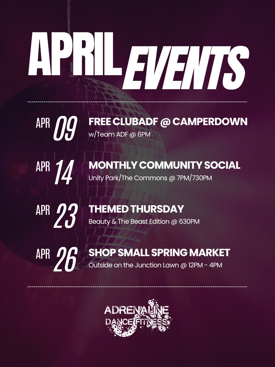No foolin’ here… just our April event dates! Go ahead and put a 📌 in these!
#greenvillesc #greenville #yeahthatgreenville #greenvillefitness #greenvilleevents