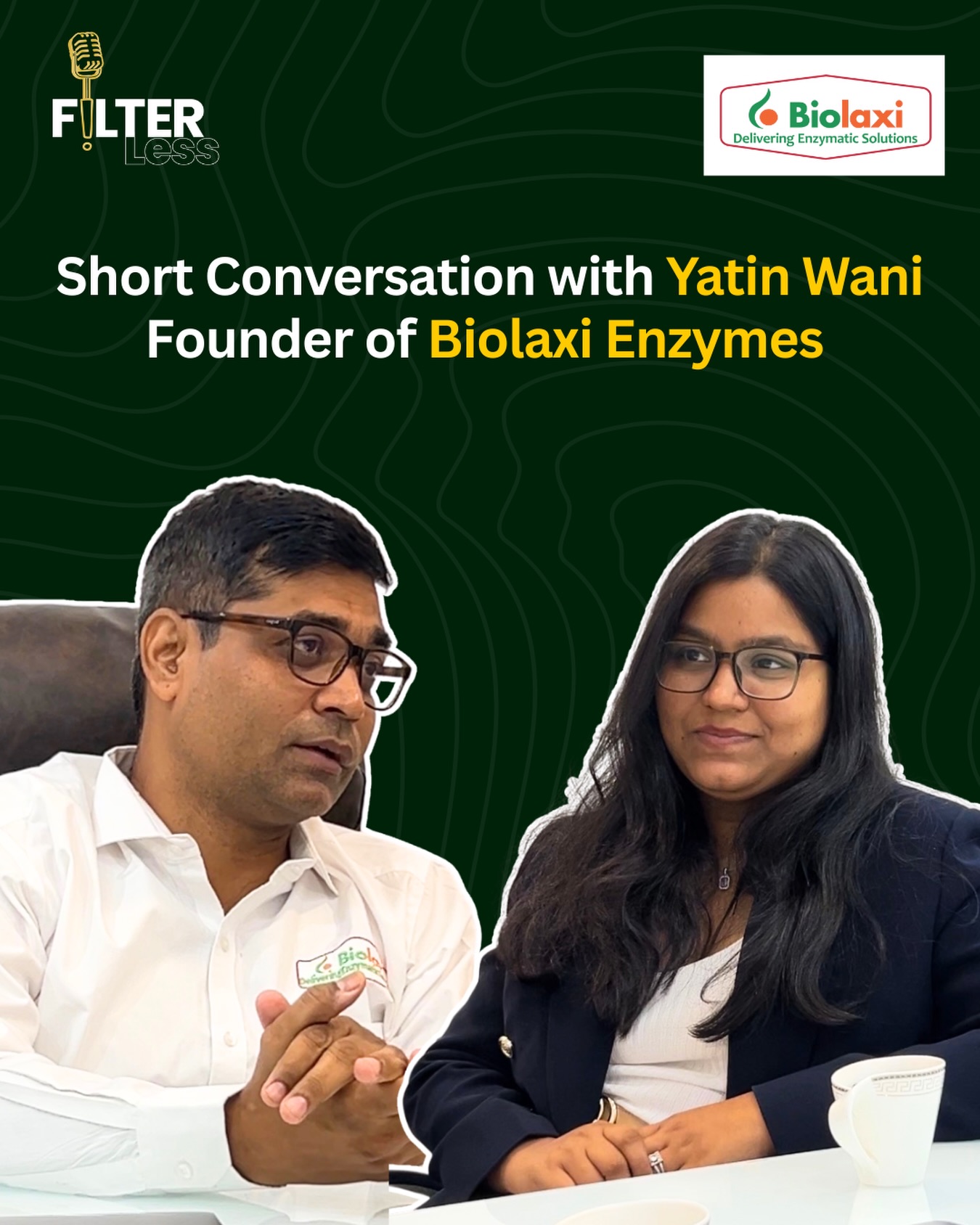 Not all innovations are loud—some quietly power the world around you. 🧪
In this short conversation, Yatin Wani Founder of Biolaxi Enzymes, shares how enzyme science is transforming industries—from pharmaceuticals and food to detergents and nutraceuticals. Built on deep expertise in biochemical engineering and driven by in-house R&D, Biolaxi is crafting solutions that are precise, scalable, and future-ready.
A glimpse into the mind behind a brand that’s solving real industrial challenges—one enzyme at a time.
.
.
#biotech #enzymes #fermentation #deeptech #indianstartups founderstory innovation manufacturing pharma foodtech nutraceuticals researchanddevelopment explorewidri businesspodcast makeinindia
biotech innovation, enzyme manufacturing india, fermentation technology, biochemical engineering, industrial solutions, pharma and food industry, nutraceutical development, deep tech startups, r&d lab india, customized enzymes, indian entrepreneur journey, manufacturing excellence, scalable solutions, science driven business