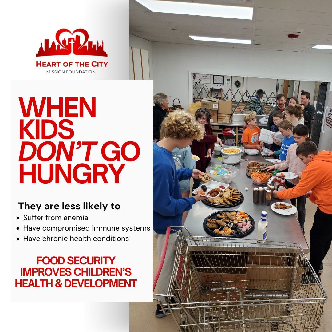 Kids having dependable nutritious meals goes beyond 'feeling full' it's about providing them the foundation for stronger bodies, better learning and healthier futures.
The NUTRITIOUS part is where we come in. Key nutrients are the fuel kids need to grow and repair their minds and bodies.
So why is the nutrient part important?
↓ Anemia risk drops because nutrients like iron help build healthy red blood cells
💪 Immune systems stay strong thanks to Vitamin C, zinc & protein which help fight off infection
❤️Chronic health issues are less likely because balanced nutrition supports healthy development, stable energy levels and proper organ function
Healthy kids = a healthy community
#healthykids #childhood #fighthunger #community #fortwayne #hotcfw