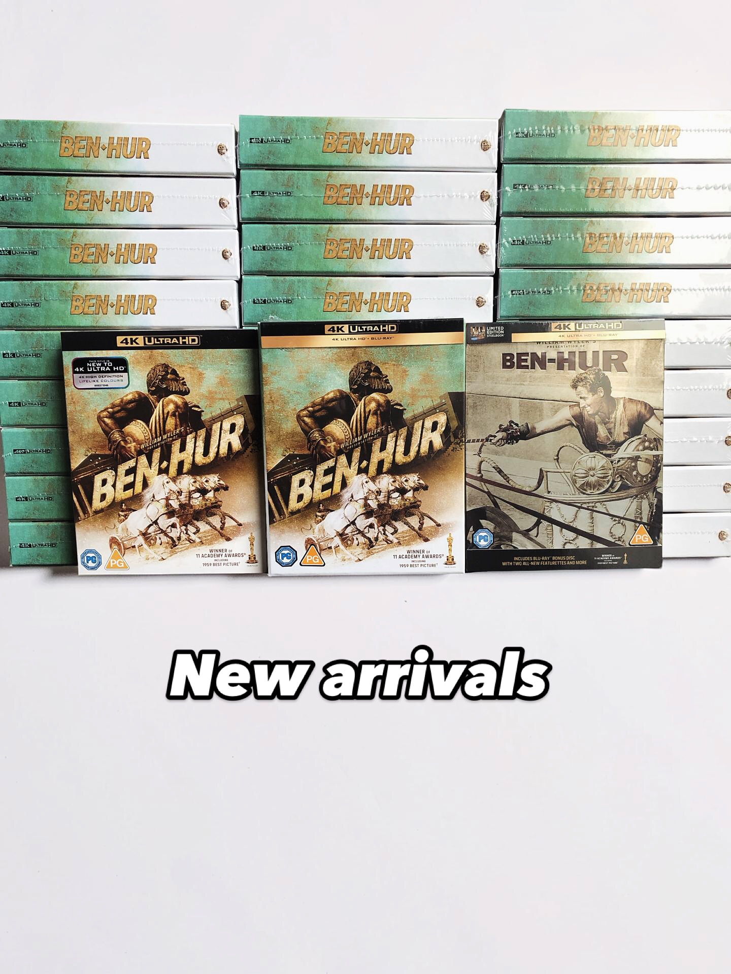 including german😉 rating logos are just stickers!
#warner #warnerbrosstudios #warnerbrospictures #benhur #4kbluray #classicmovie #cultmovie