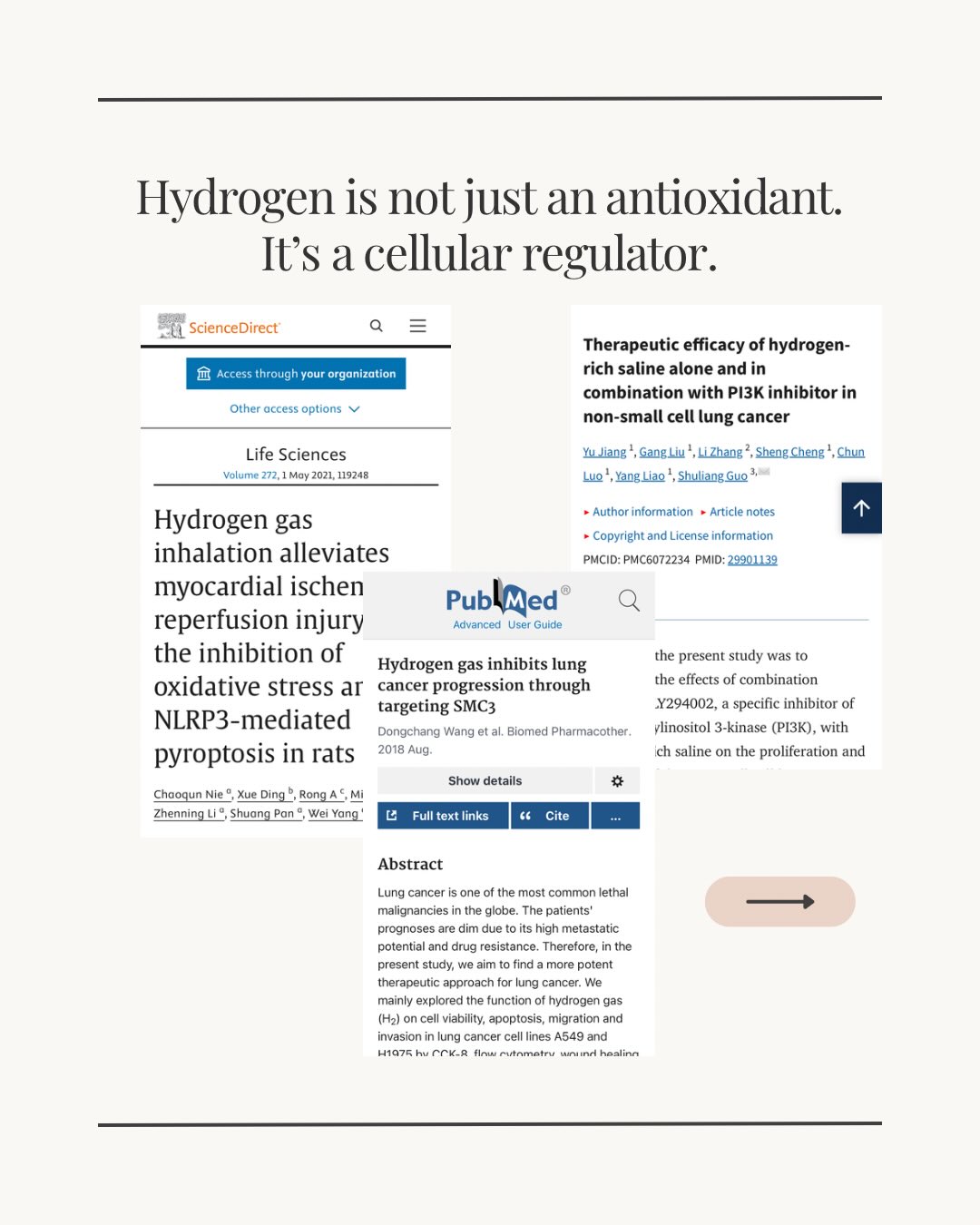 Hydrogen is often seen as just an antioxidant.
But research shows it works much deeper — at the cellular level.
It helps regulate inflammation, oxidative stress,
and even pathways linked to disease.
What’s interesting is that it supports balance,
not suppression.
#HydrogenTherapy
#Biohacking
#CellularHealth
#Longevity
#antiinflammation